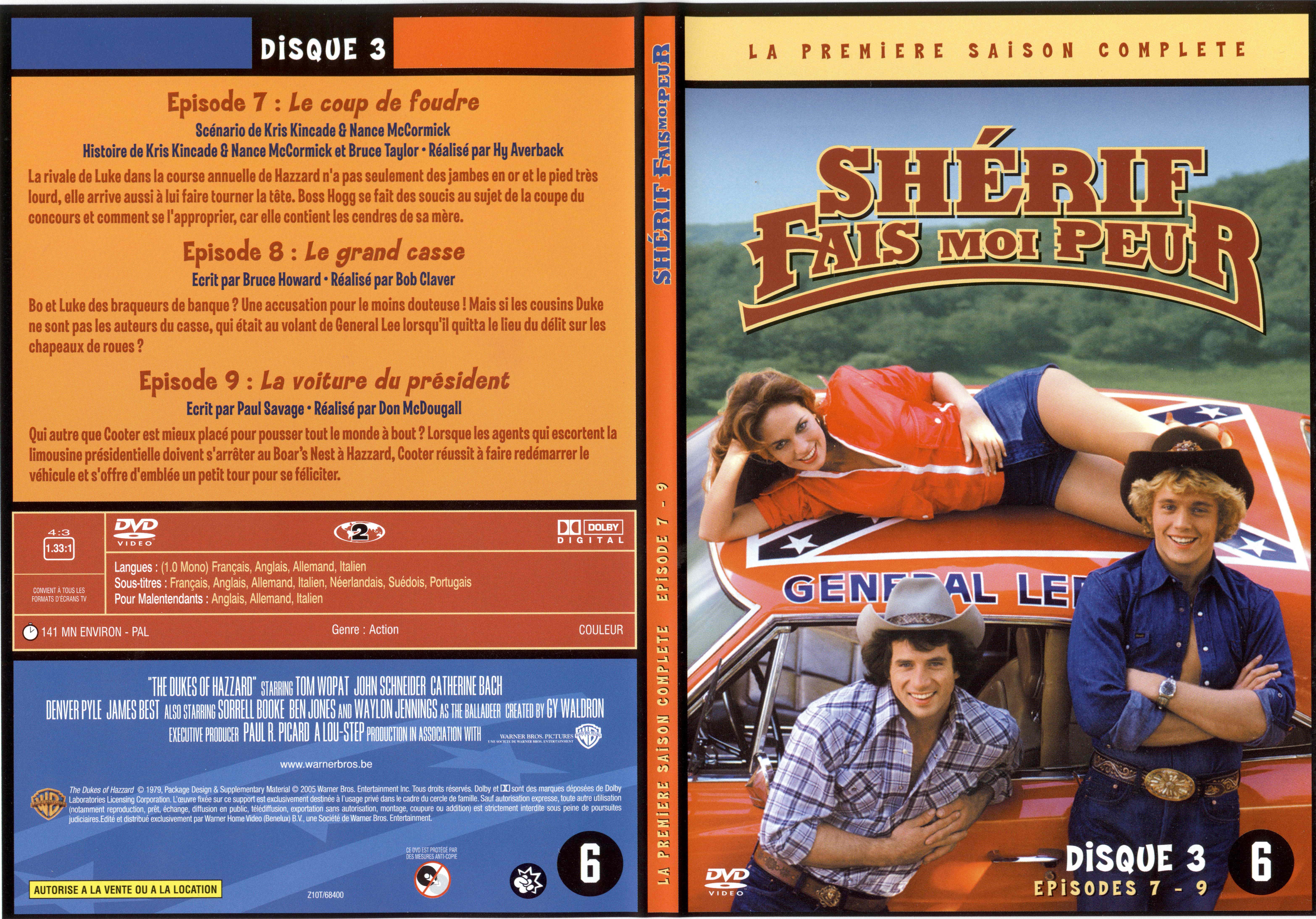 Jaquette DVD Sherif fais moi peur Saison 1 DVD 3