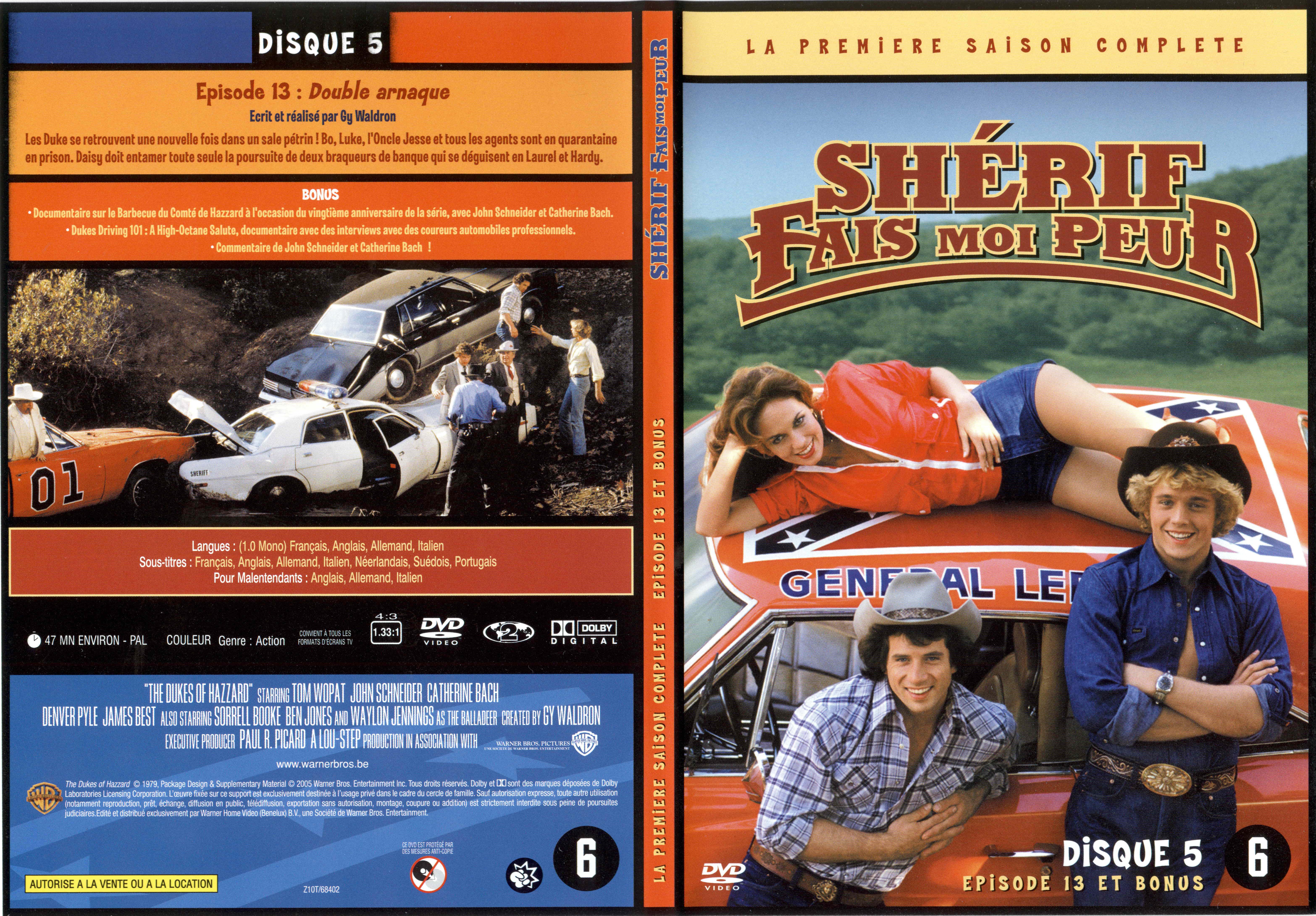 Jaquette DVD Sherif fais moi peur Saison 1 DVD 5