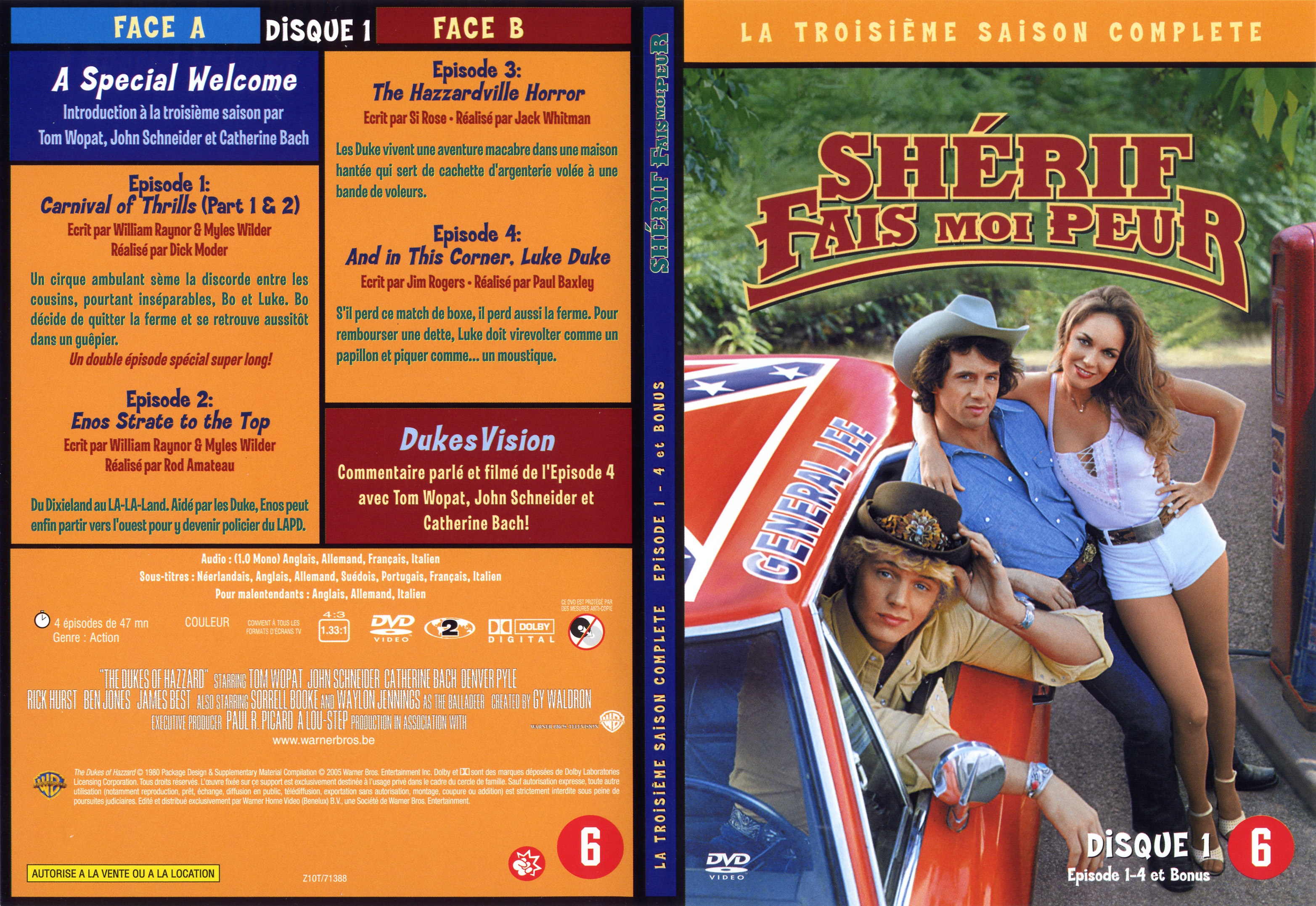 Jaquette DVD Sherif fais moi peur Saison 3 DVD 1