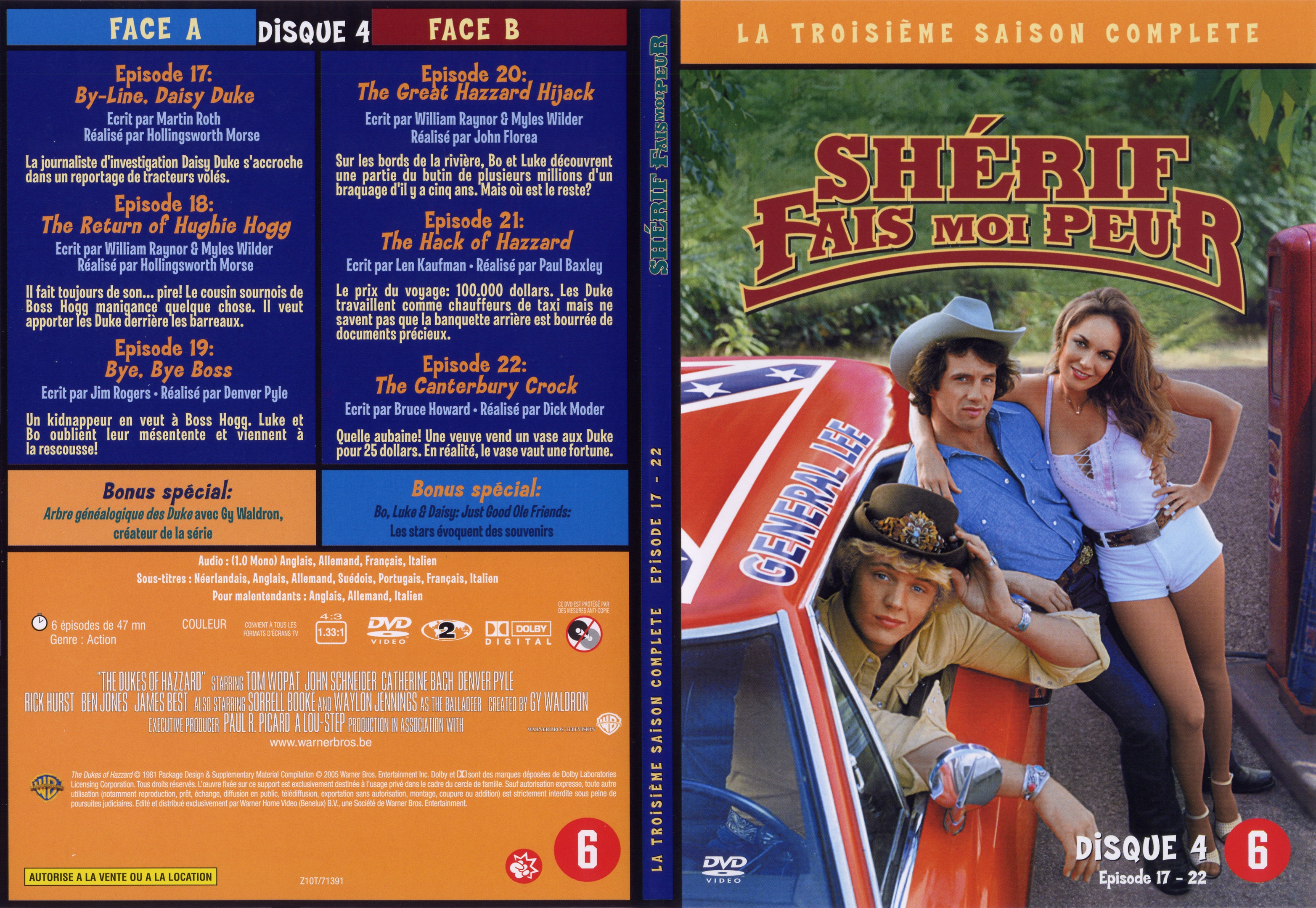 Jaquette DVD Sherif fais moi peur Saison 3 DVD 4