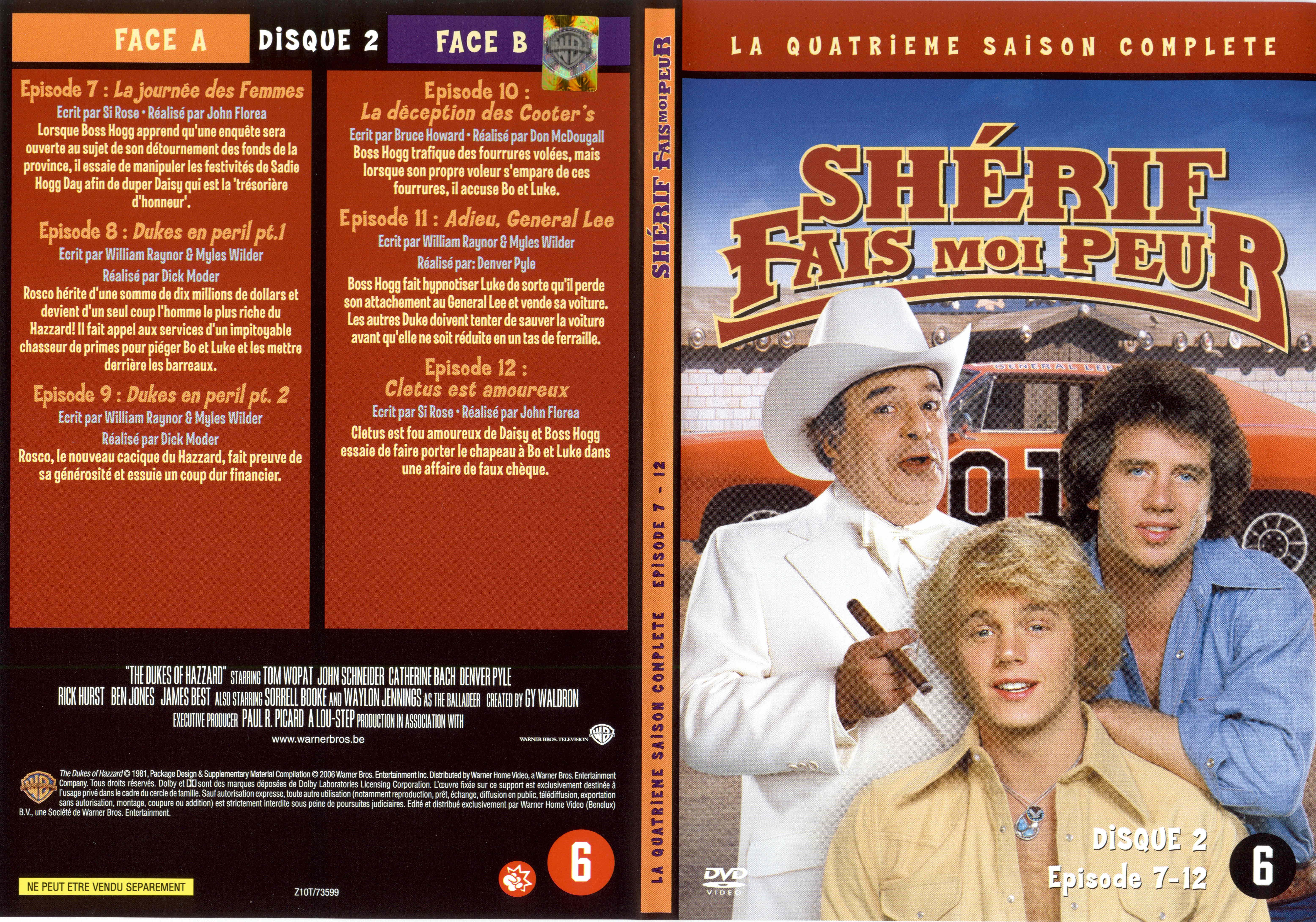 Jaquette DVD Sherif fais moi peur Saison 4 DVD 2