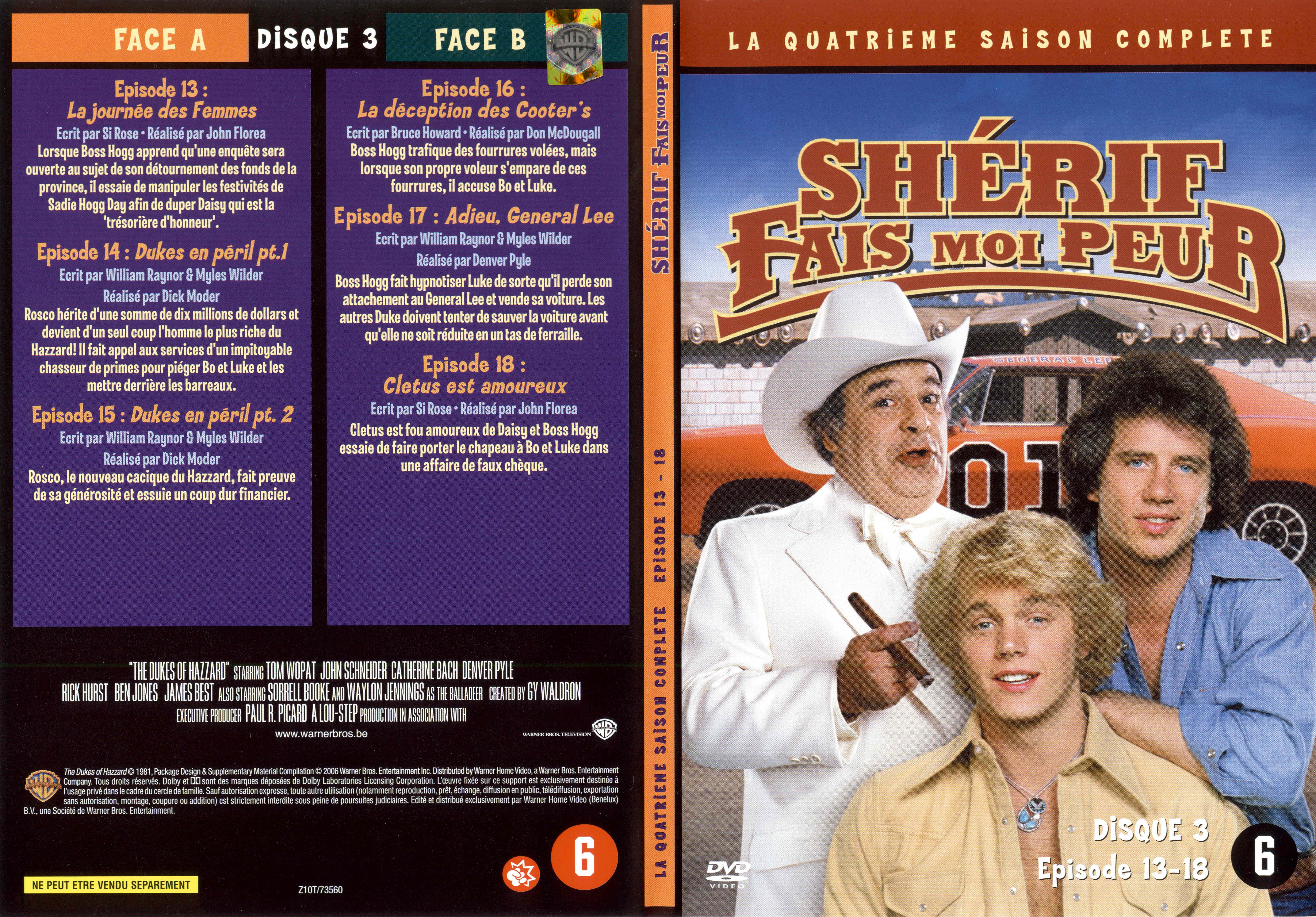 Jaquette DVD Sherif fais moi peur Saison 4 DVD 3