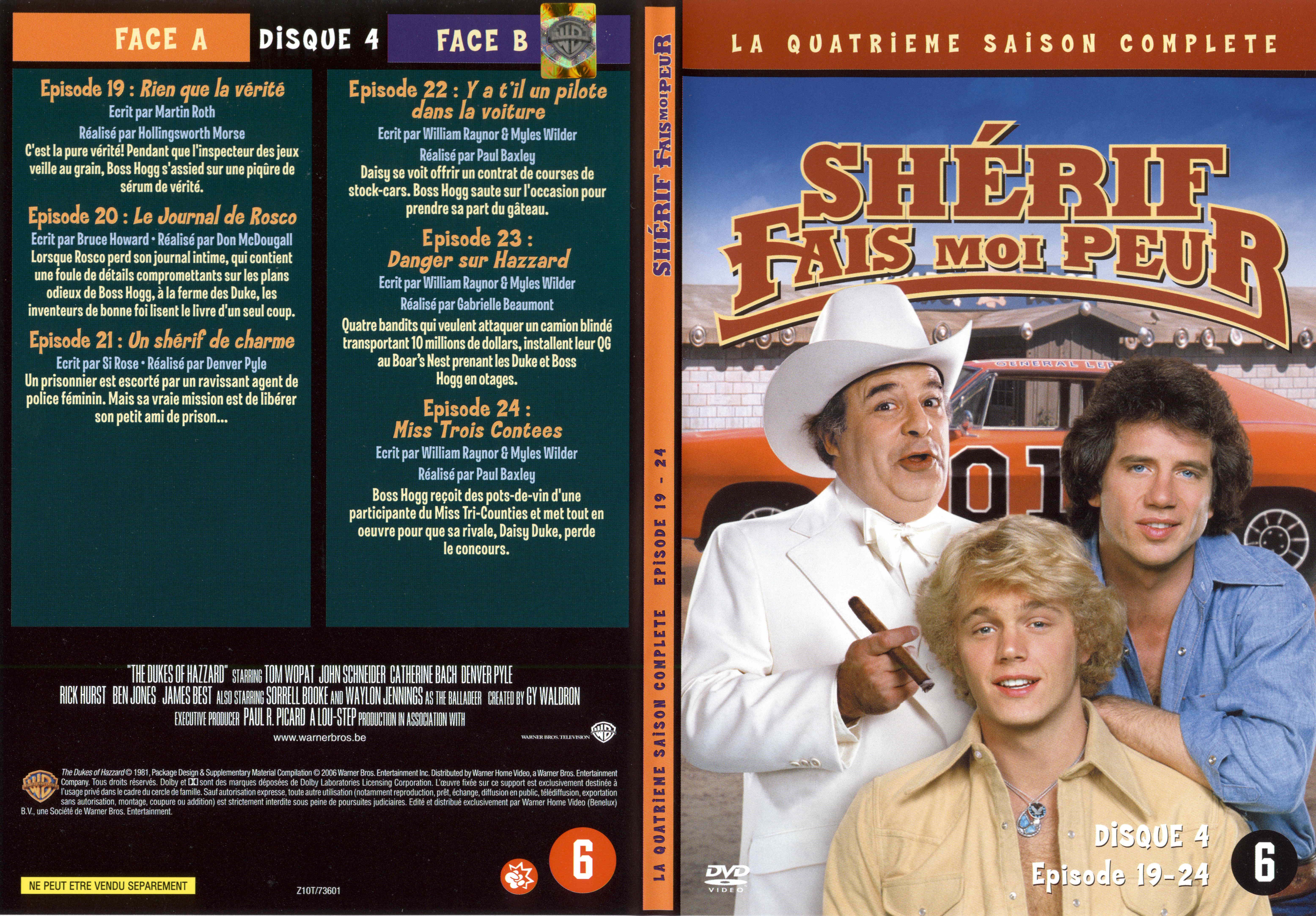 Jaquette DVD Sherif fais moi peur Saison 4 DVD 4