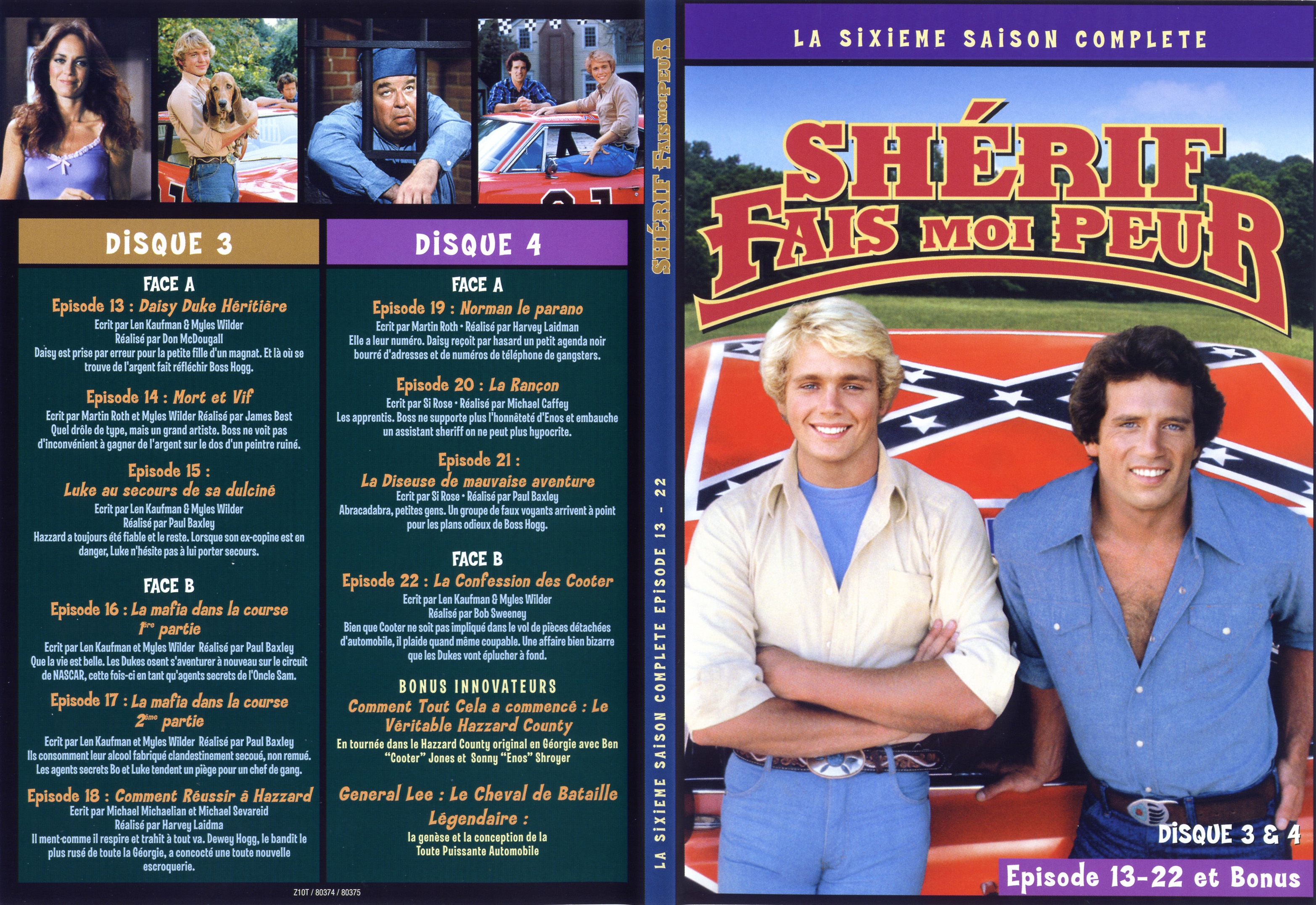 Jaquette DVD Sherif fais moi peur Saison 6 DVD 2