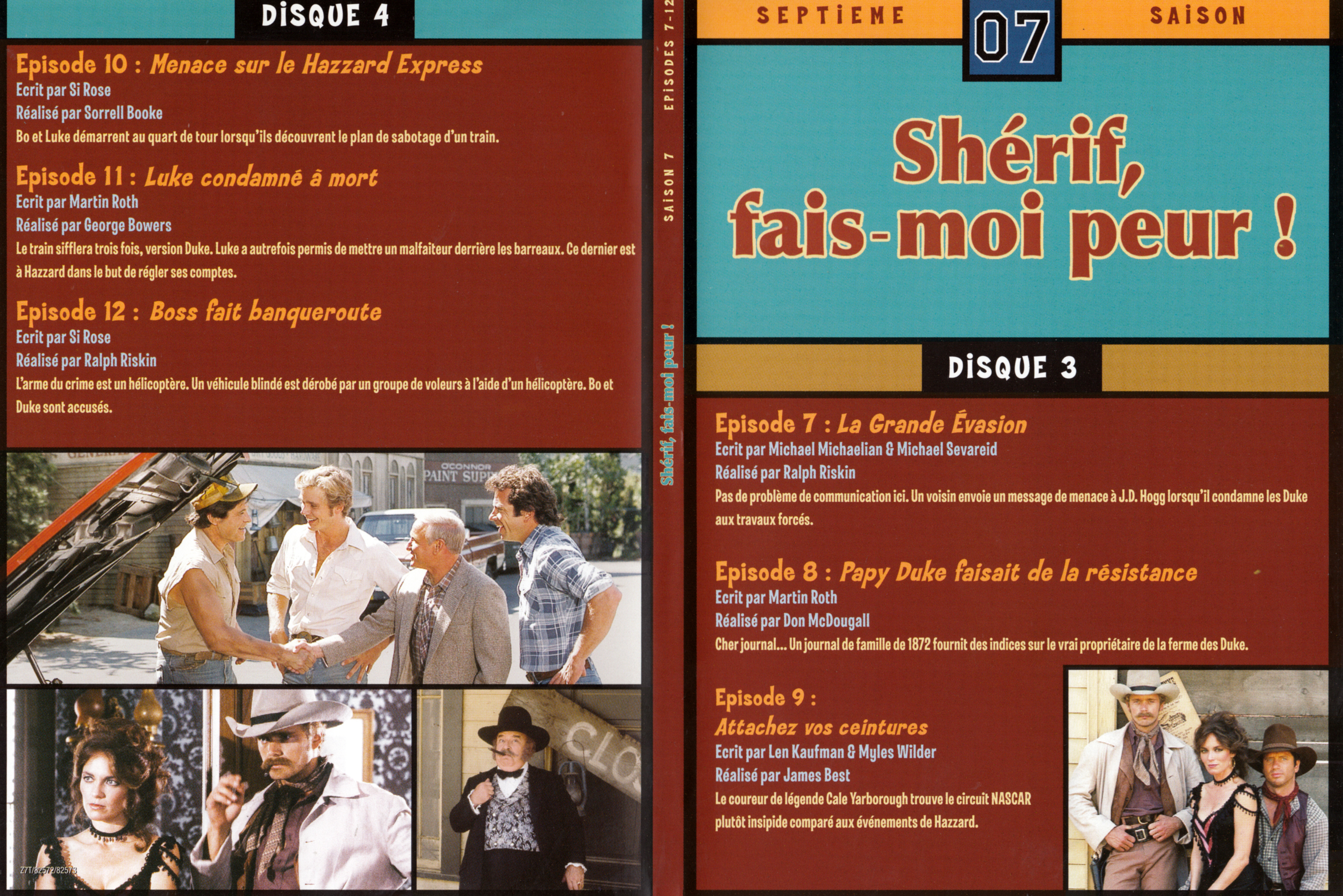 Jaquette DVD Sherif fais moi peur Saison 7 DVD 2