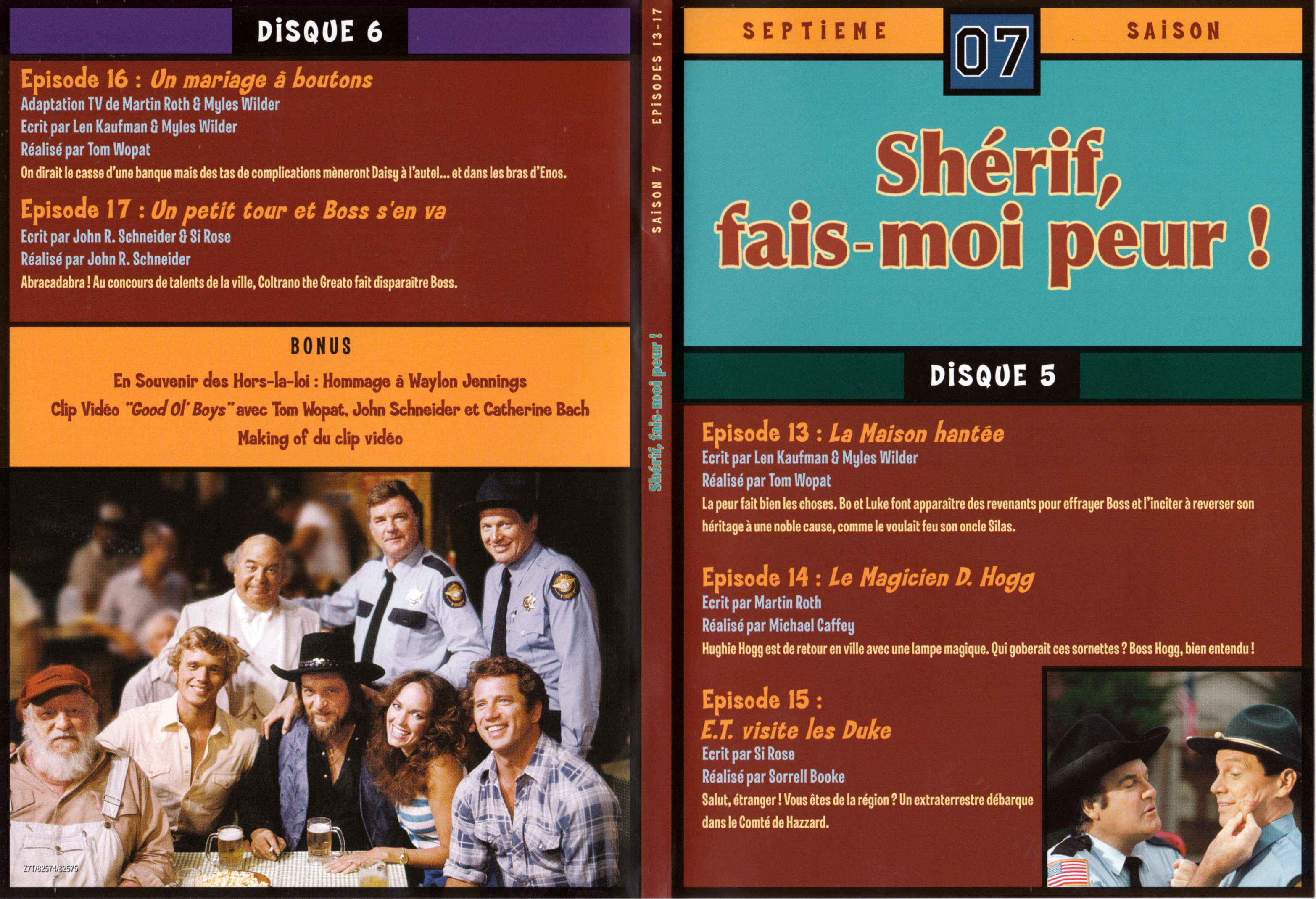 Jaquette DVD Sherif fais moi peur Saison 7 DVD 3