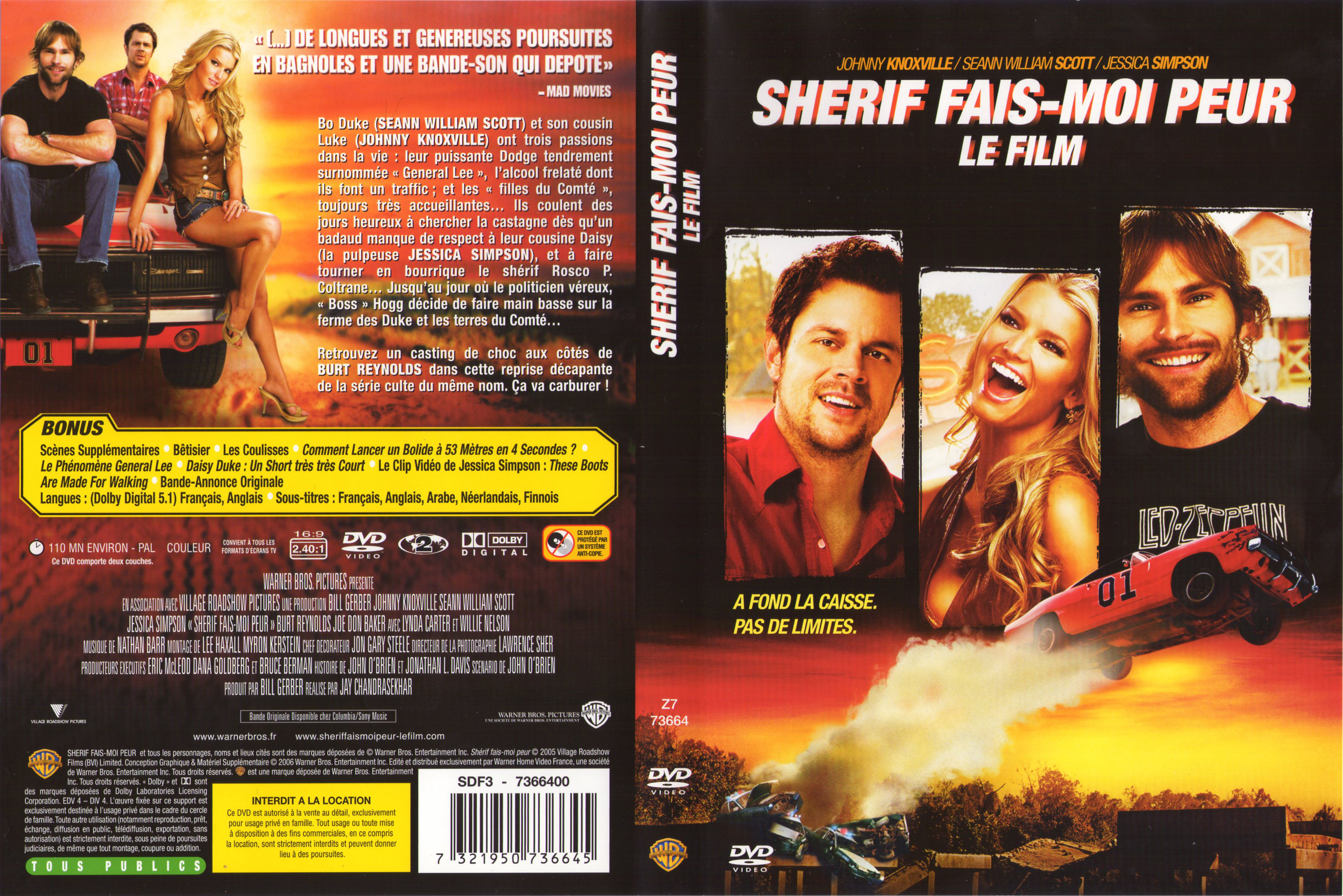 Jaquette DVD Shrif fais moi peur le film