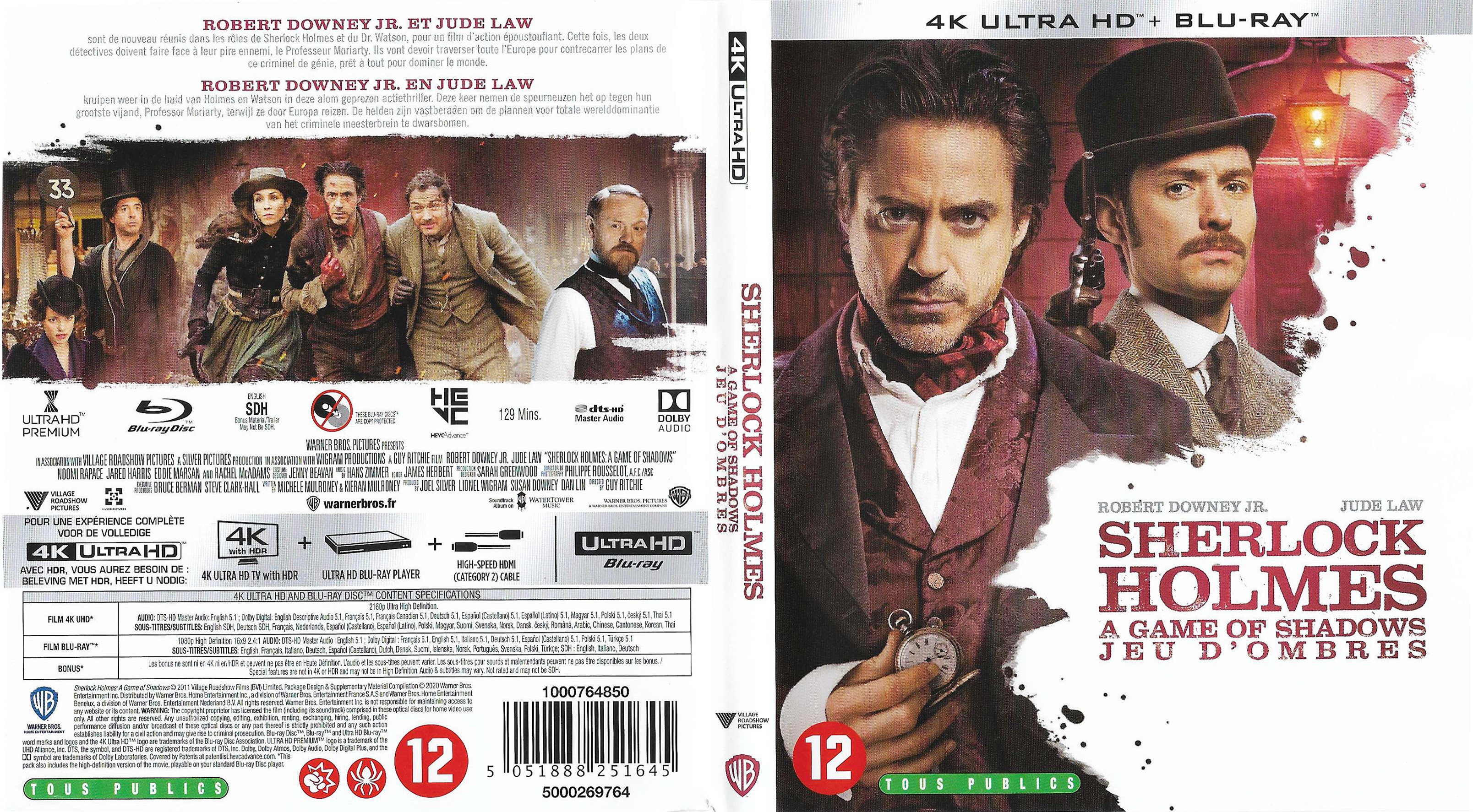 Jaquette DVD Sherlock Holmes 2 Jeu d