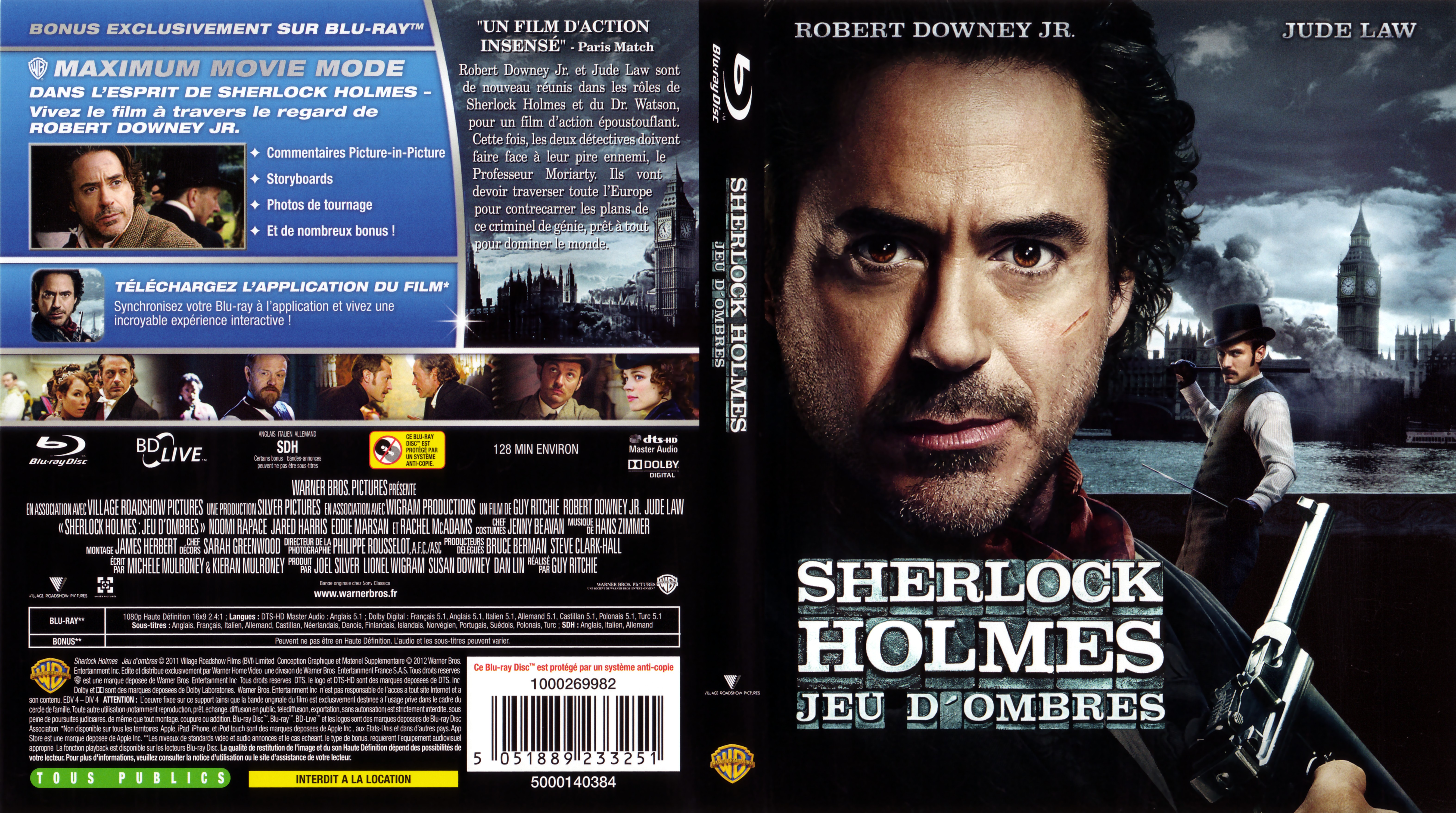 Jaquette DVD Sherlock Holmes 2 Jeu d