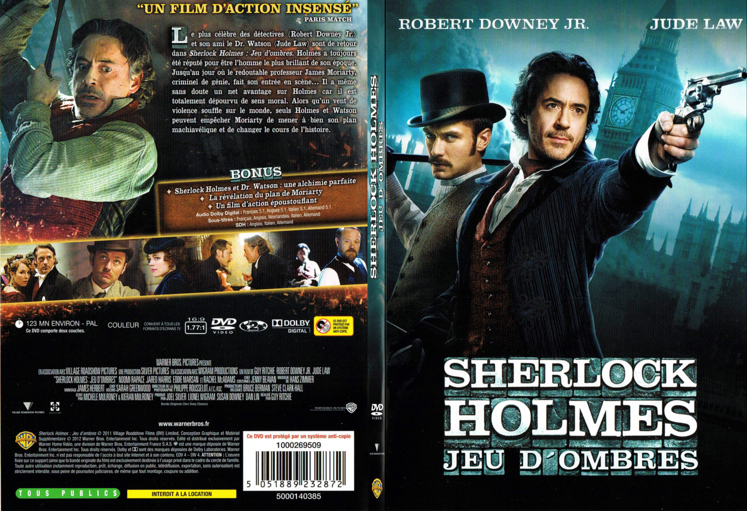 Jaquette DVD Sherlock Holmes 2 Jeu d