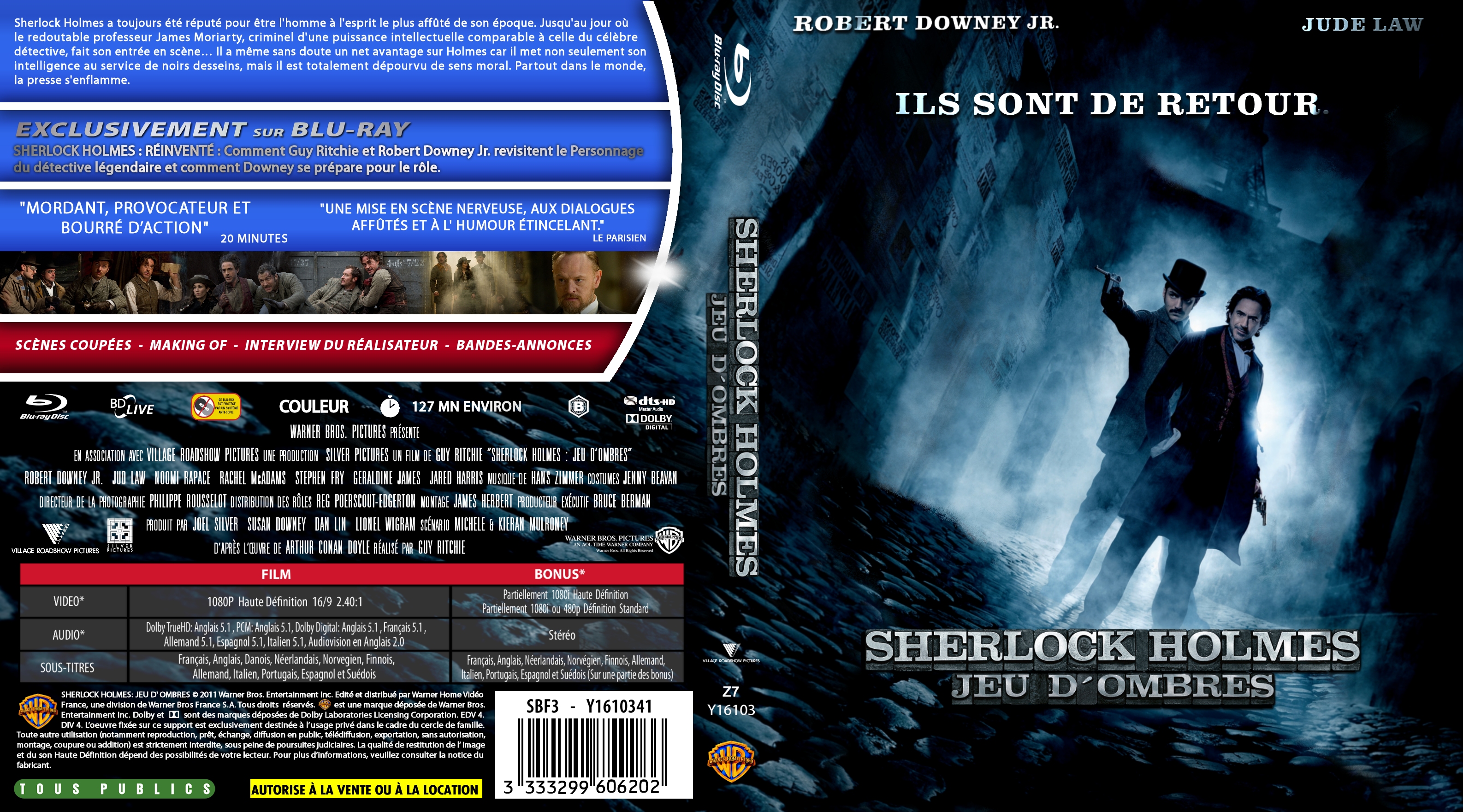 Jaquette DVD Sherlock Holmes 2 Jeu d