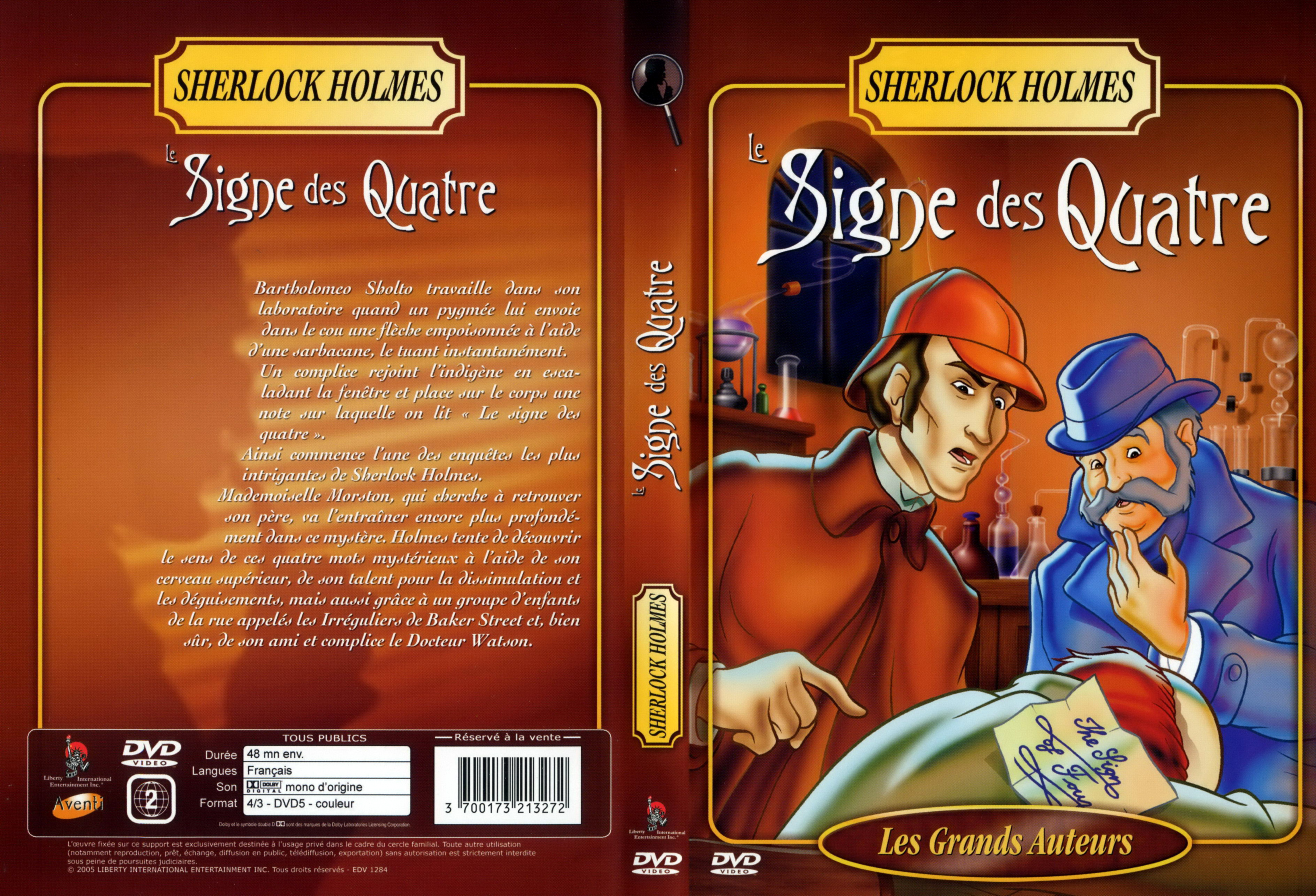 Jaquette DVD Sherlock Holmes (DA) Le signe des quatre