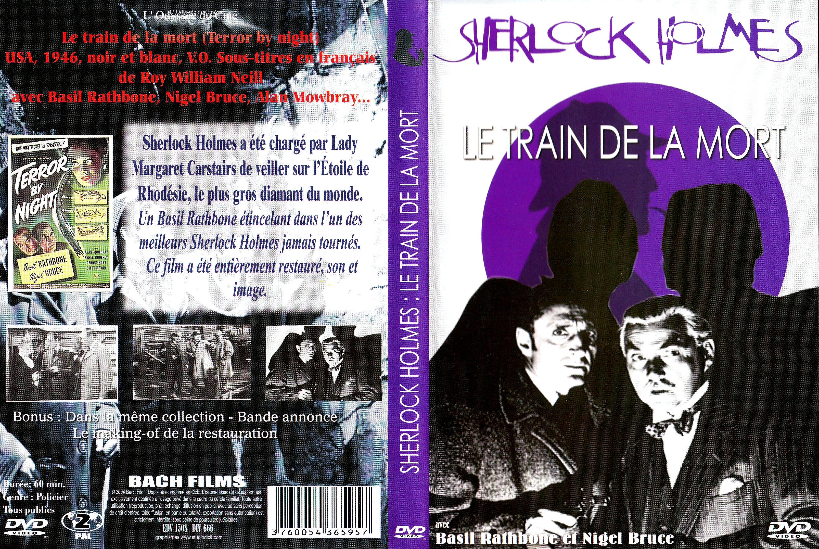 Jaquette DVD Sherlock Holmes - Le train de la mort v2