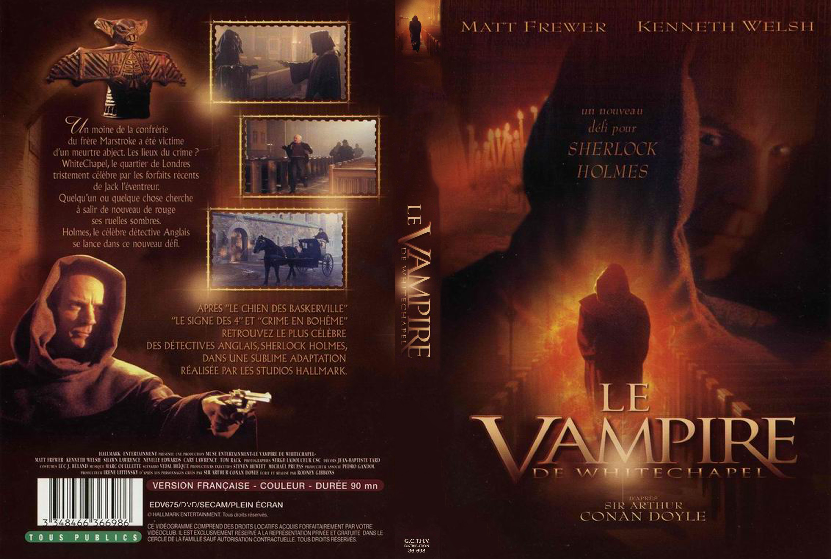 Jaquette DVD Sherlock Holmes - Le vampire de whitechapel