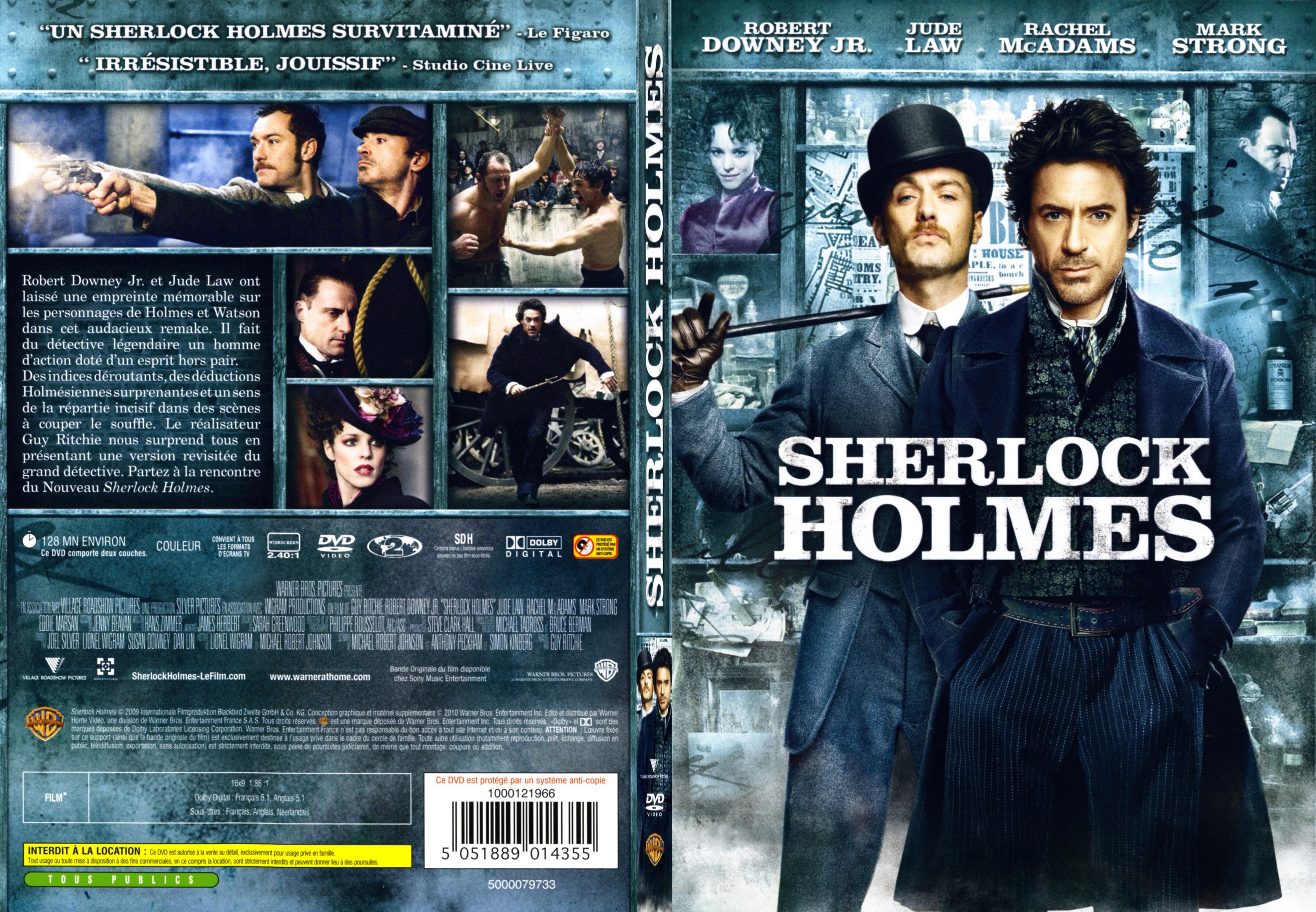 Jaquette DVD Sherlock Holmes - SLIM