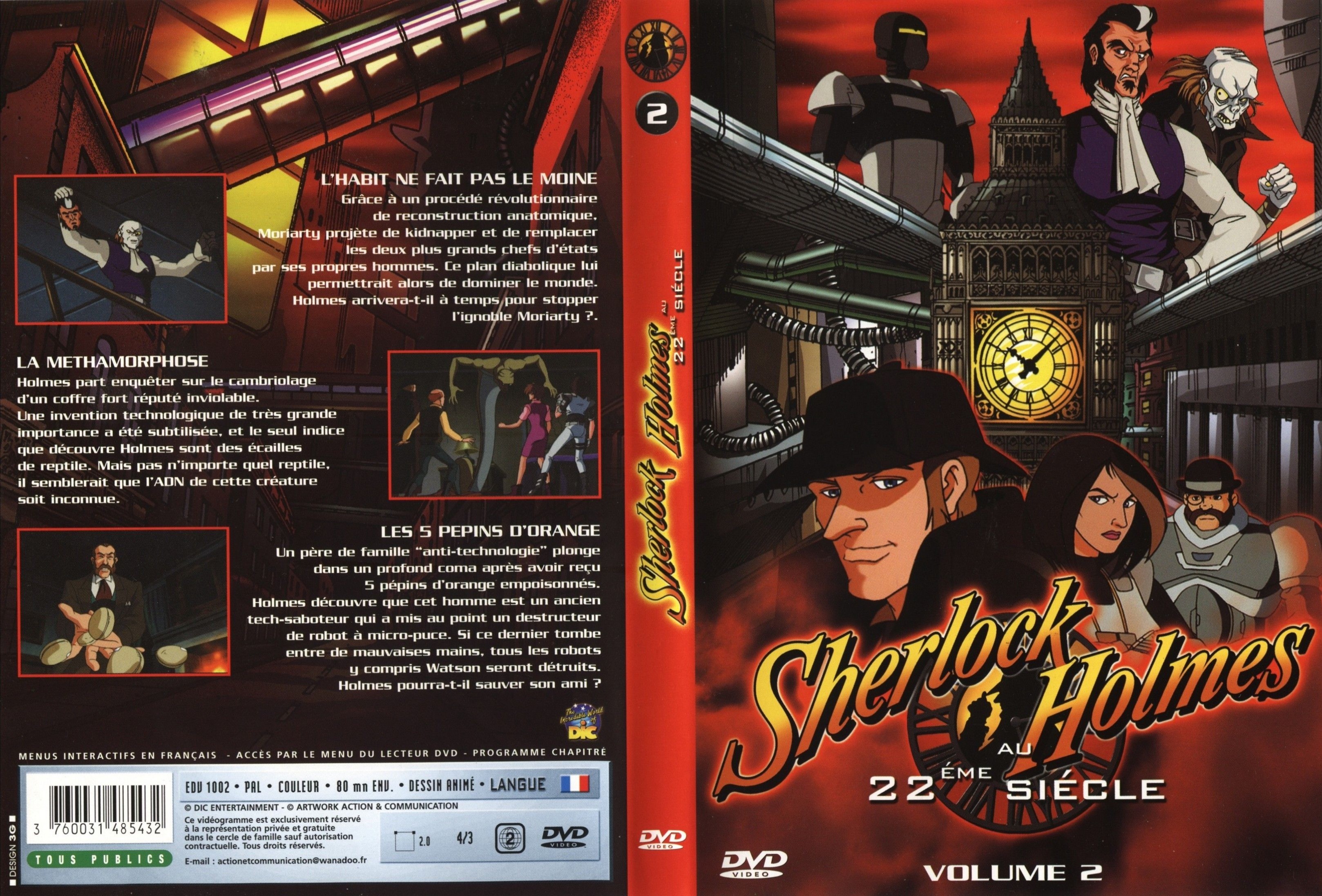 Jaquette DVD Sherlock Holmes au 22 me sicle vol 2