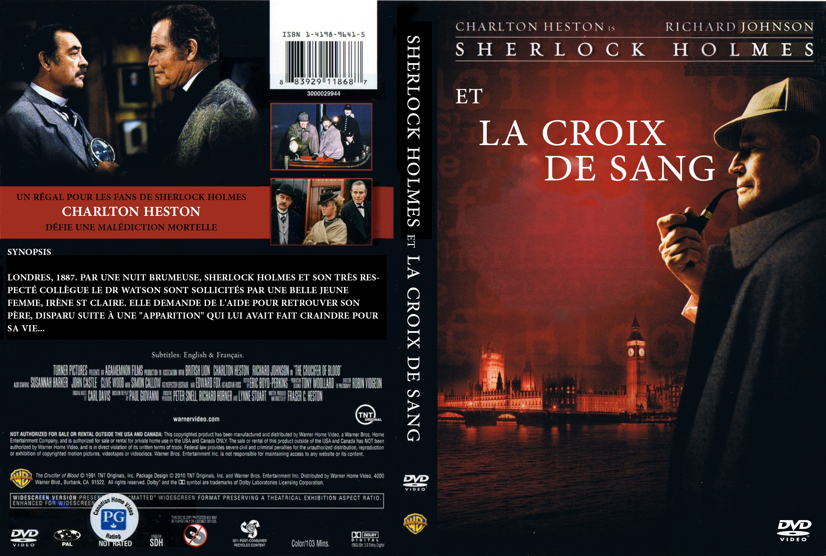 Jaquette DVD Sherlock Holmes et la croix de sang