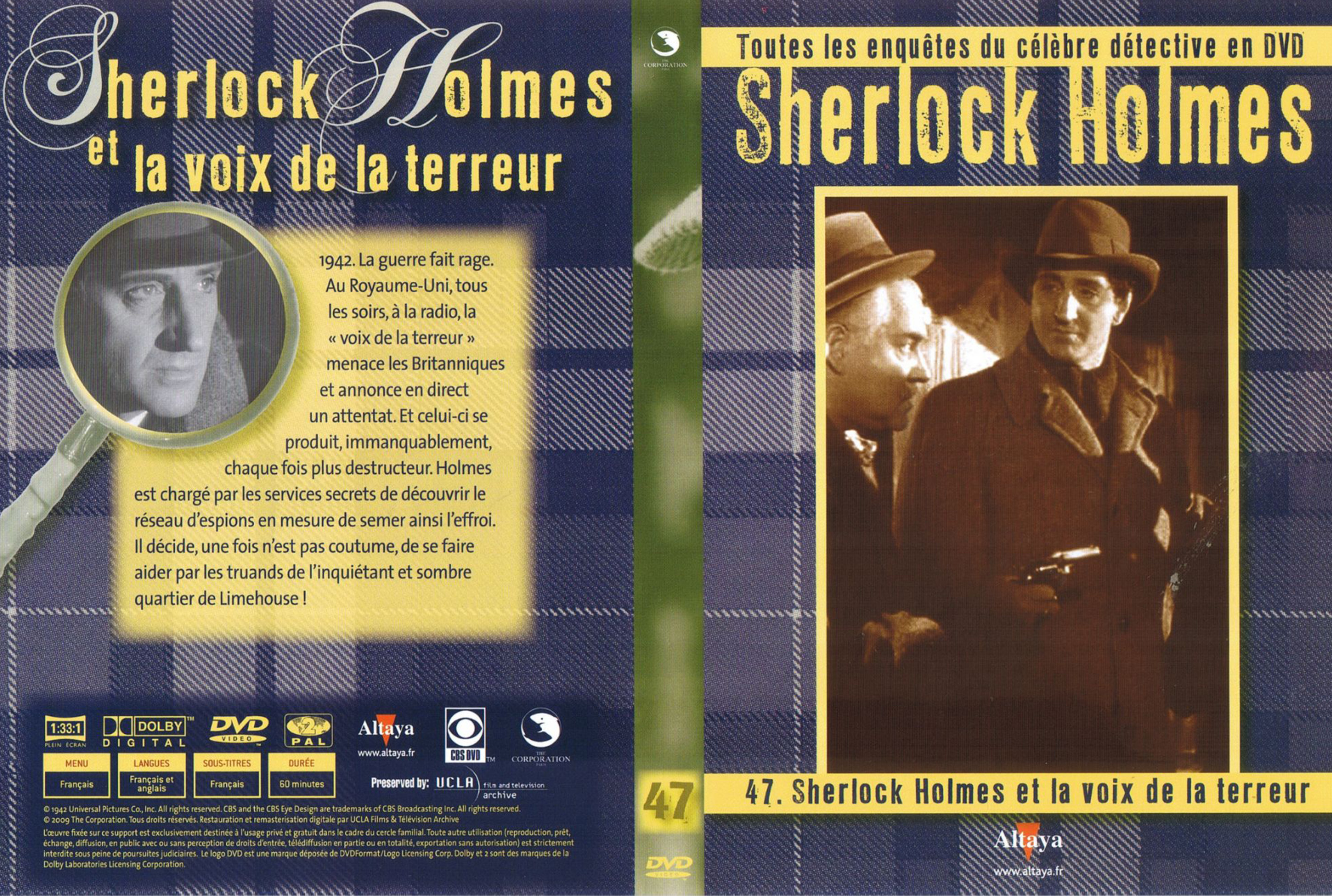 Jaquette DVD Sherlock Holmes et la voix de la terreur