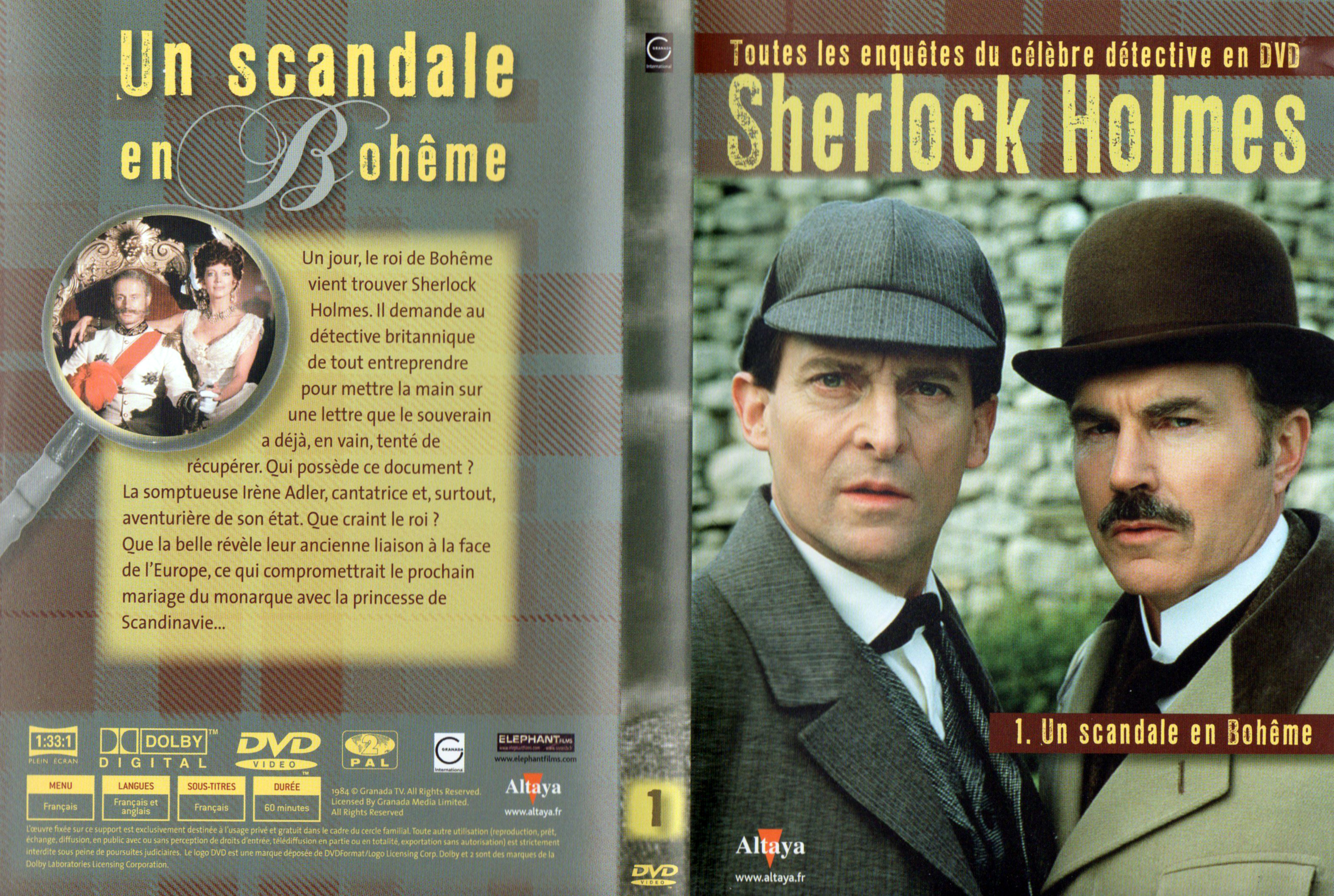 Jaquette DVD Sherlock Holmes vol 01 - Un scandale en Bohme