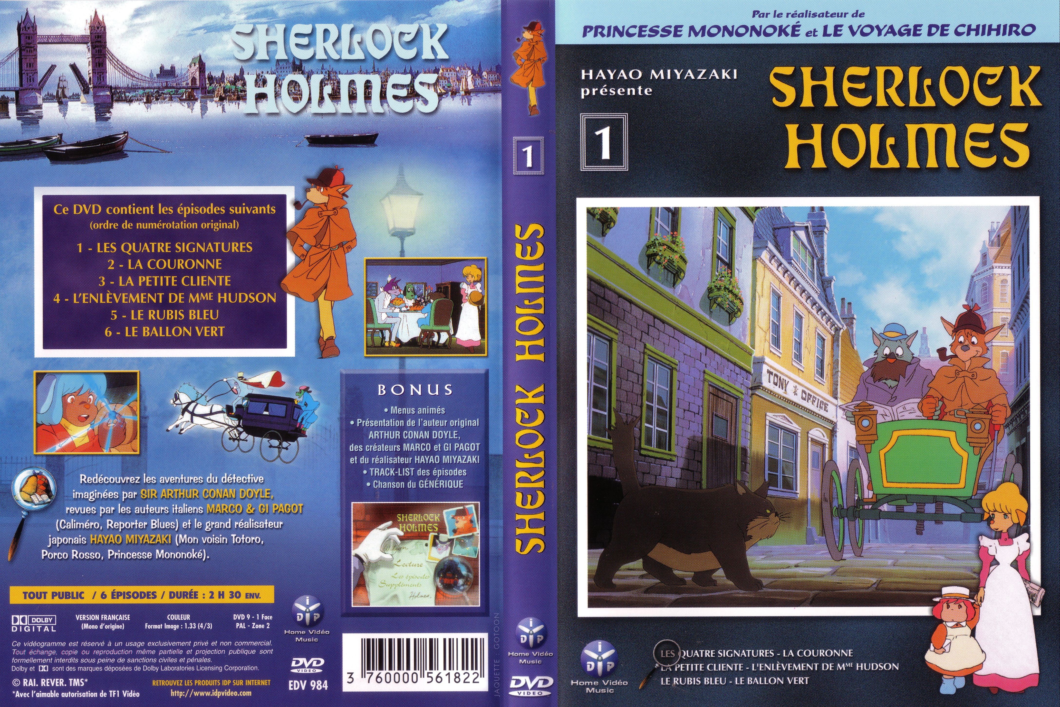 Jaquette DVD Sherlock Holmes vol 1