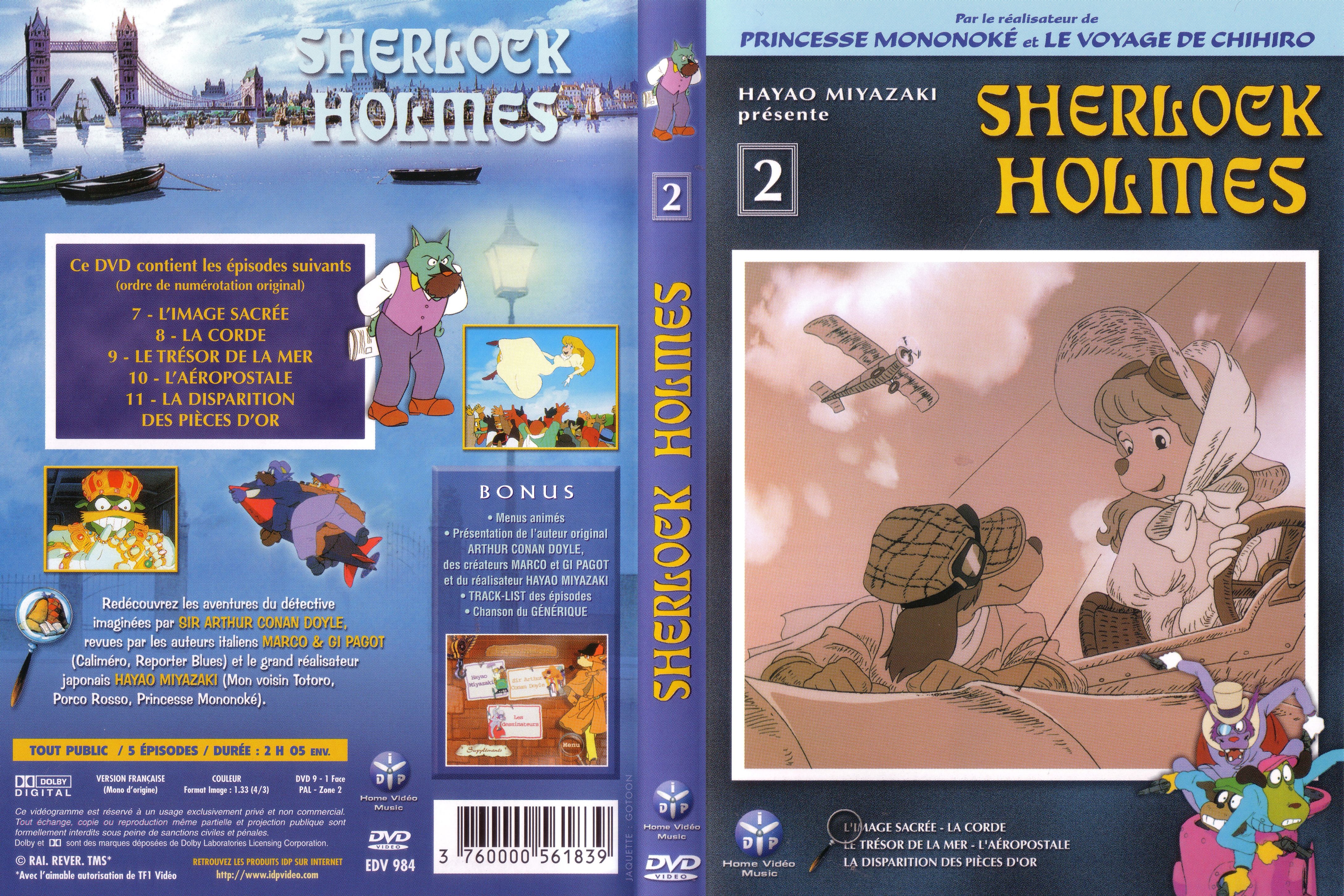 Jaquette DVD Sherlock Holmes vol 2
