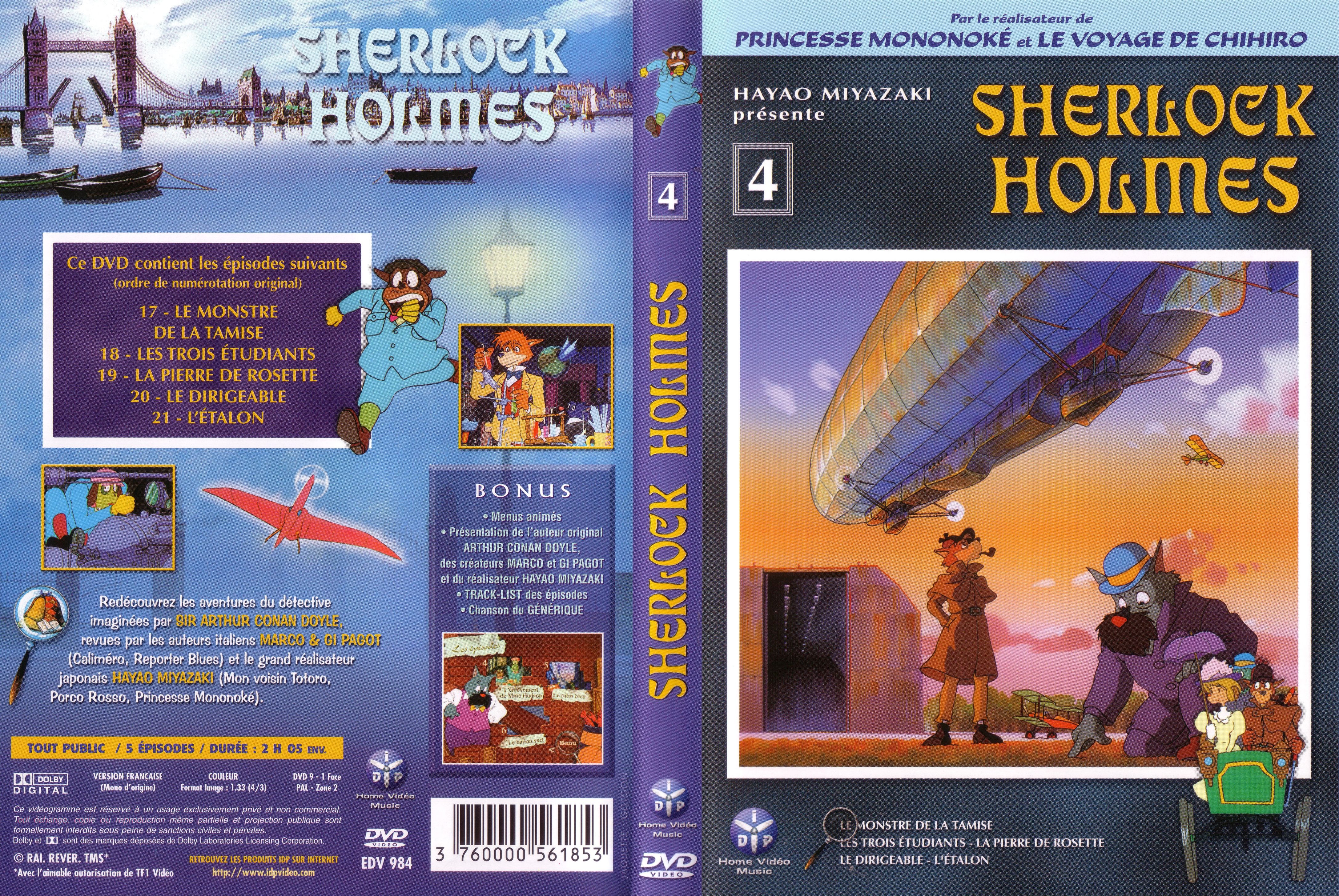 Jaquette DVD Sherlock Holmes vol 4