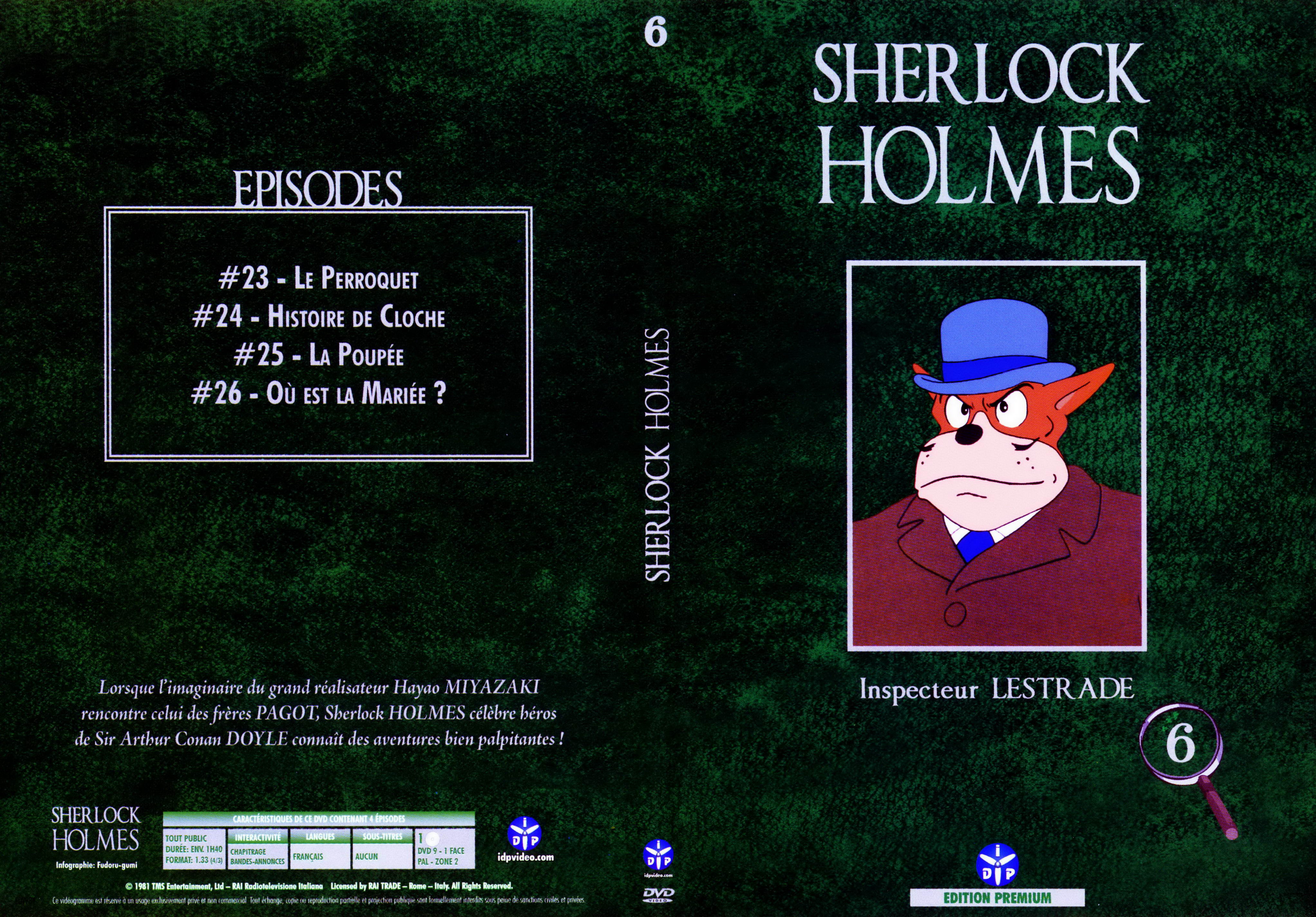 Jaquette DVD Sherlock Holmes vol 6 v2