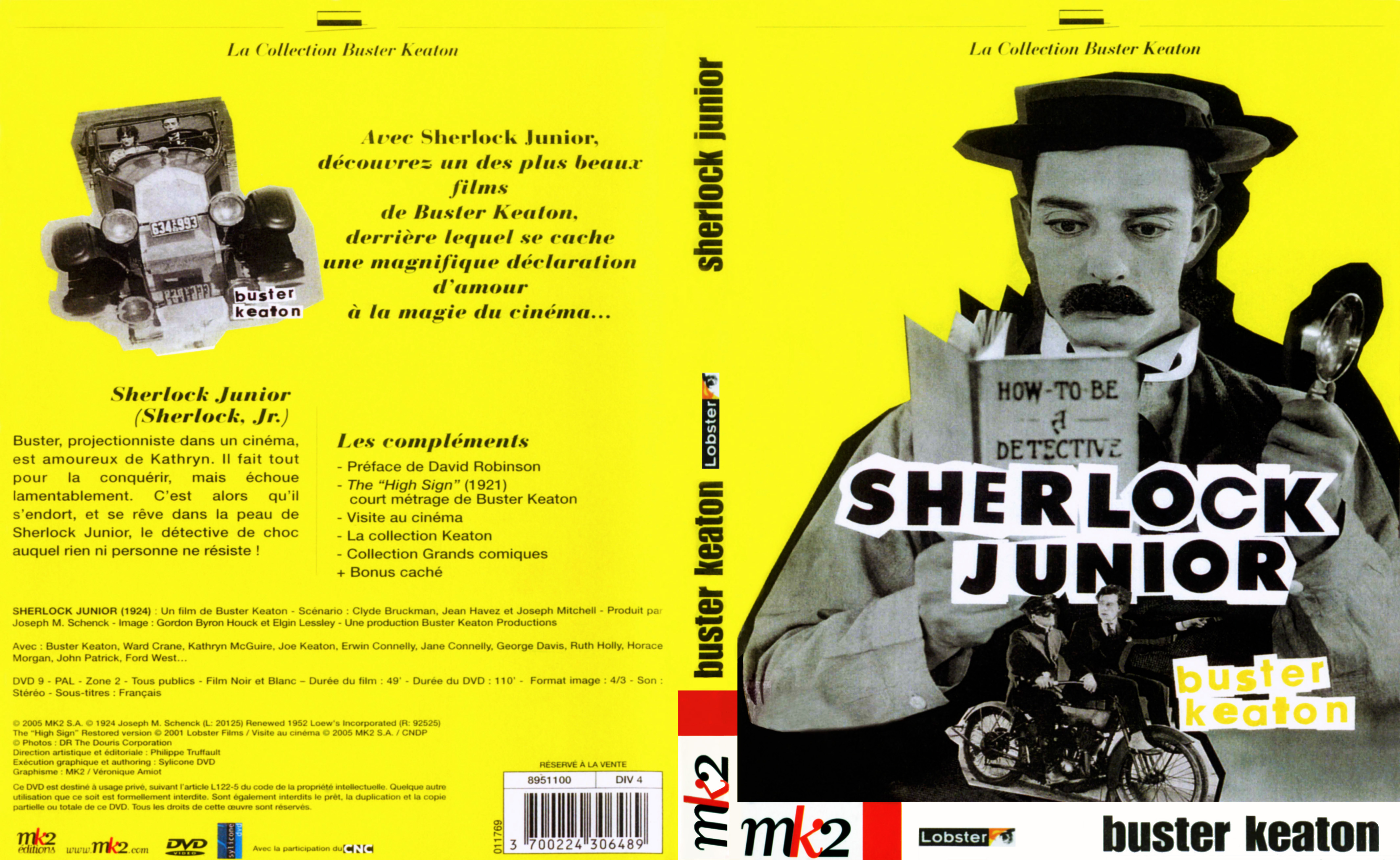 Jaquette DVD Sherlock Junior