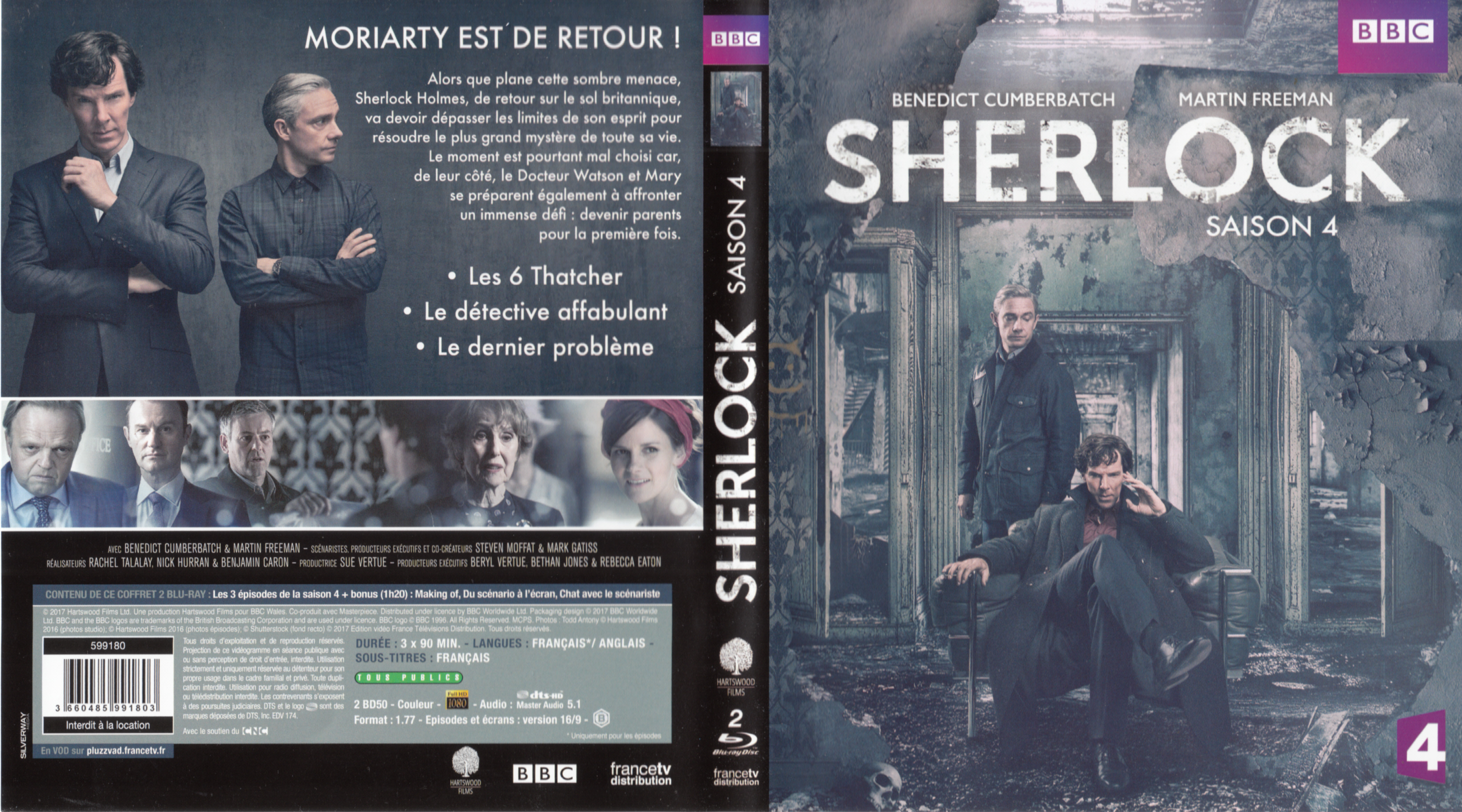 Jaquette DVD Sherlock saison 4 (BLU-RAY)