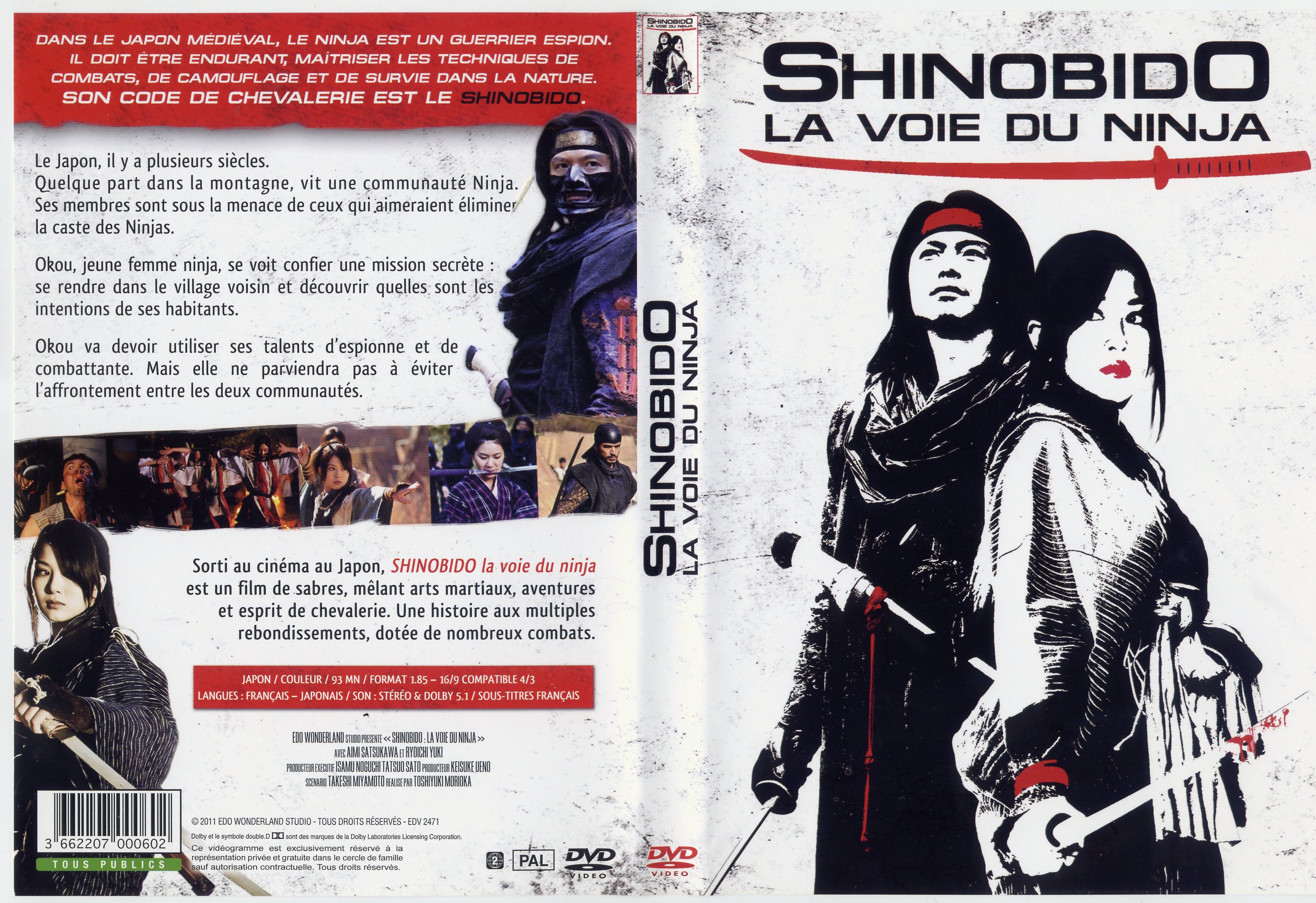 Jaquette DVD Shinobido, la voie du Ninja