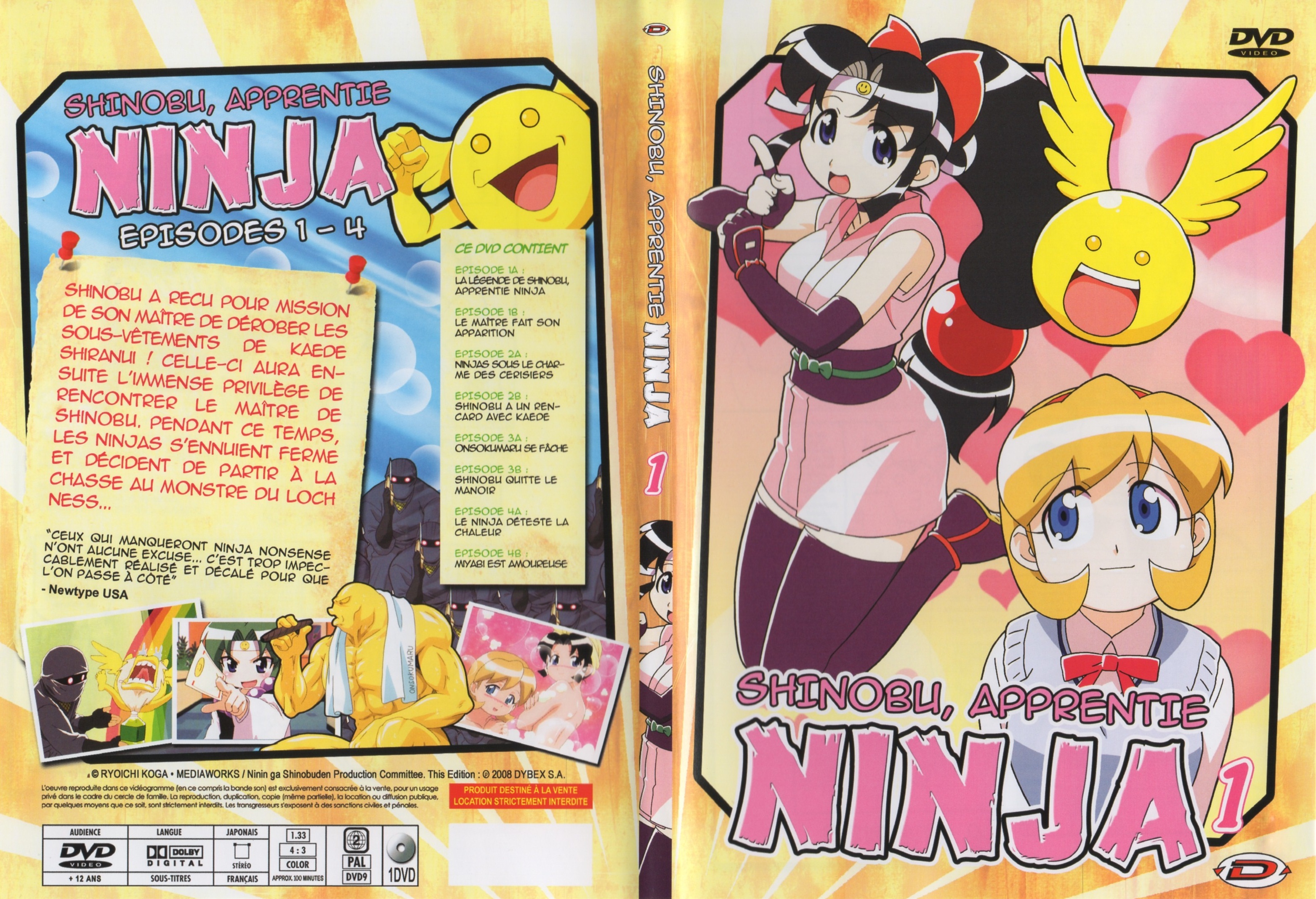Jaquette DVD Shinobu, apprentie ninja Vol 1