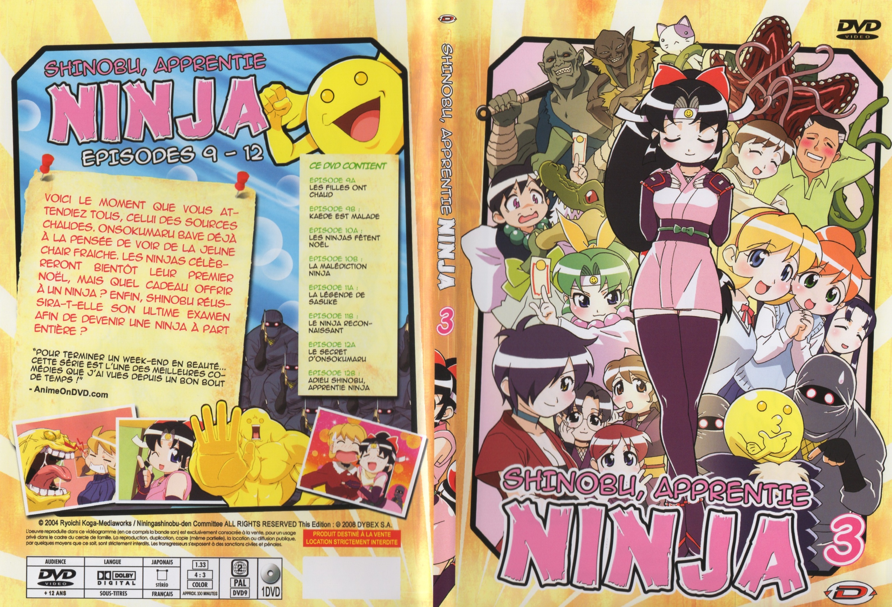 Jaquette DVD Shinobu, apprentie ninja Vol 3