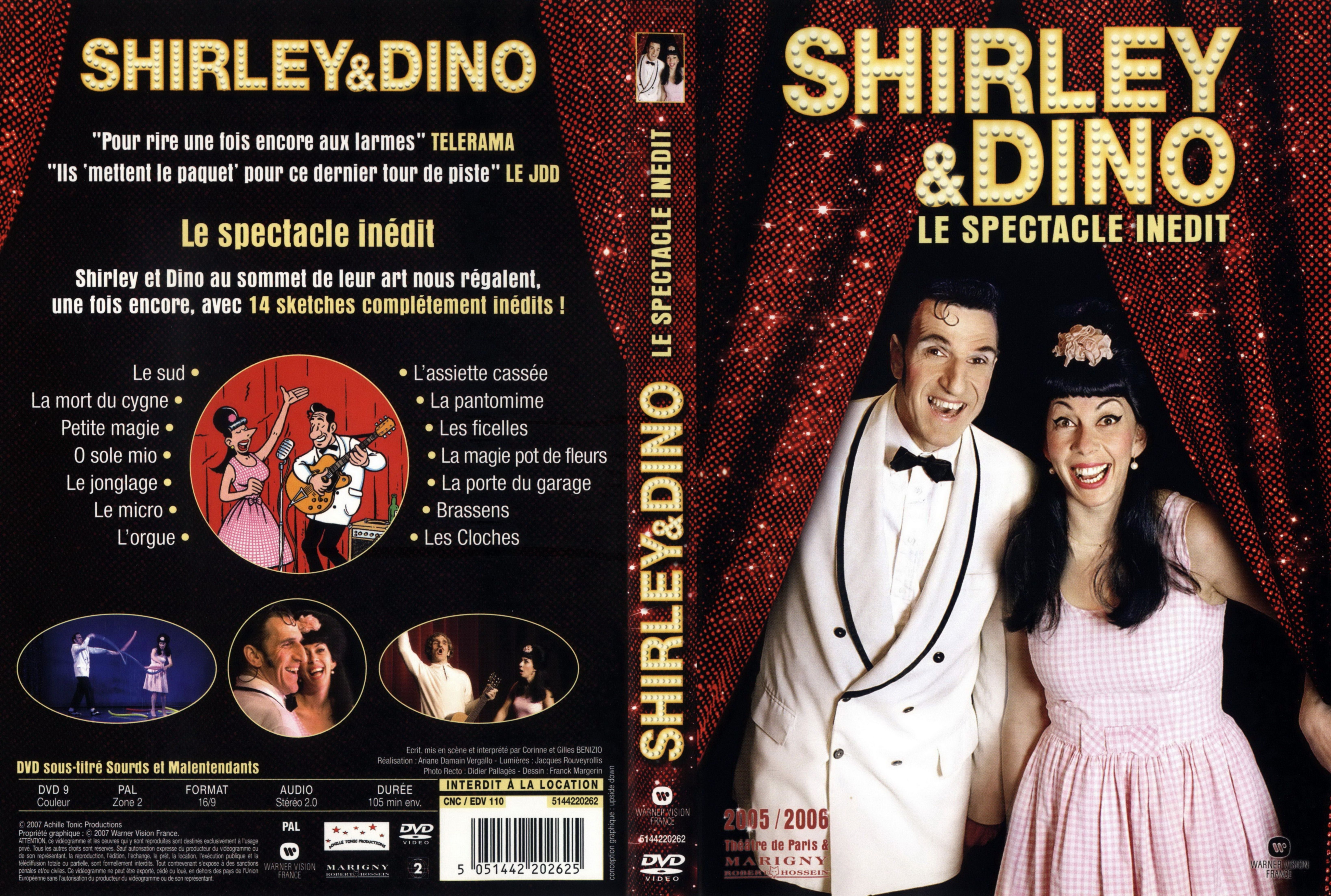 Jaquette DVD Shirley et Dino Le spectacle inedit v2