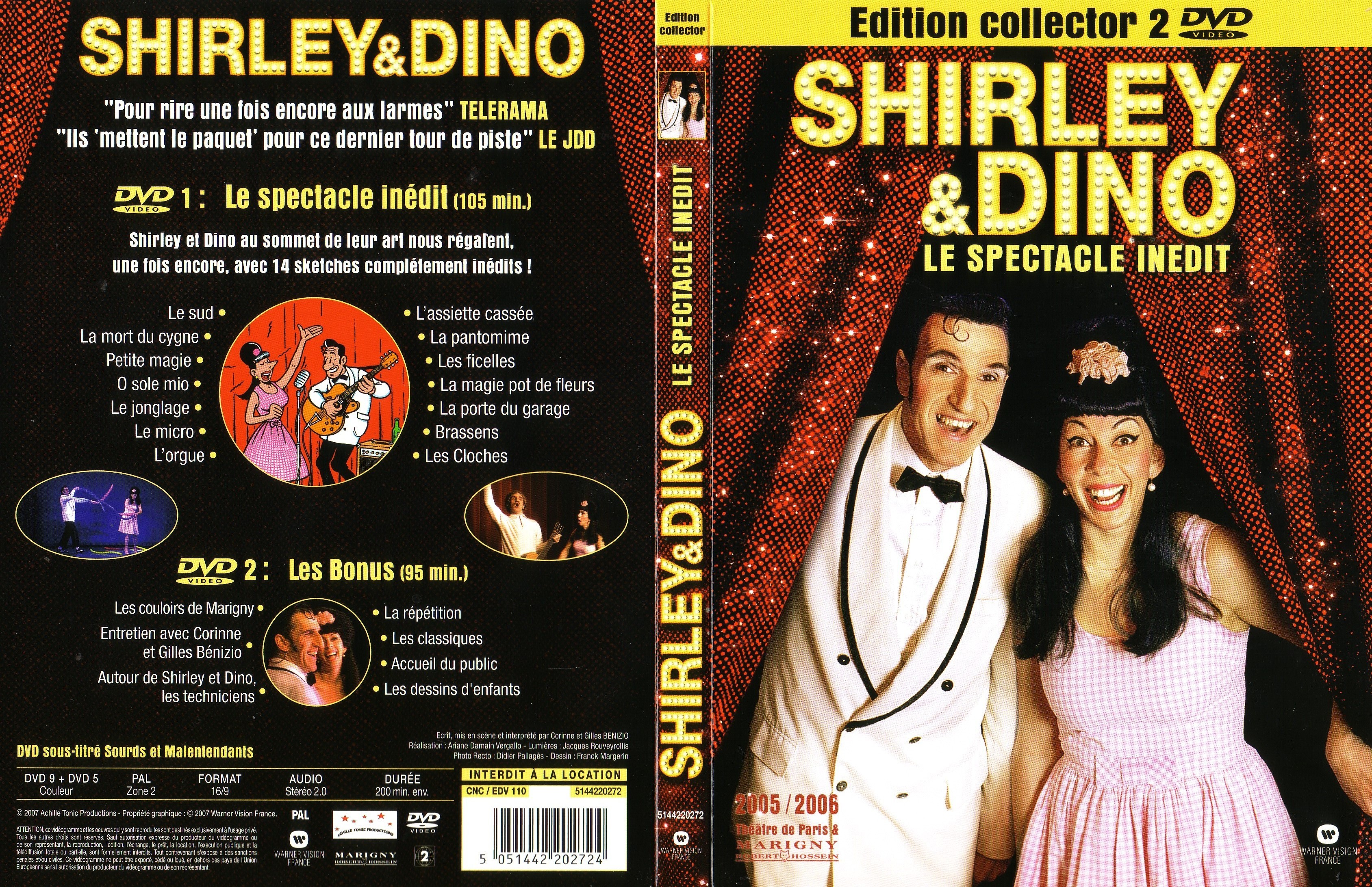 Jaquette DVD Shirley et Dino - Le spectacle indit