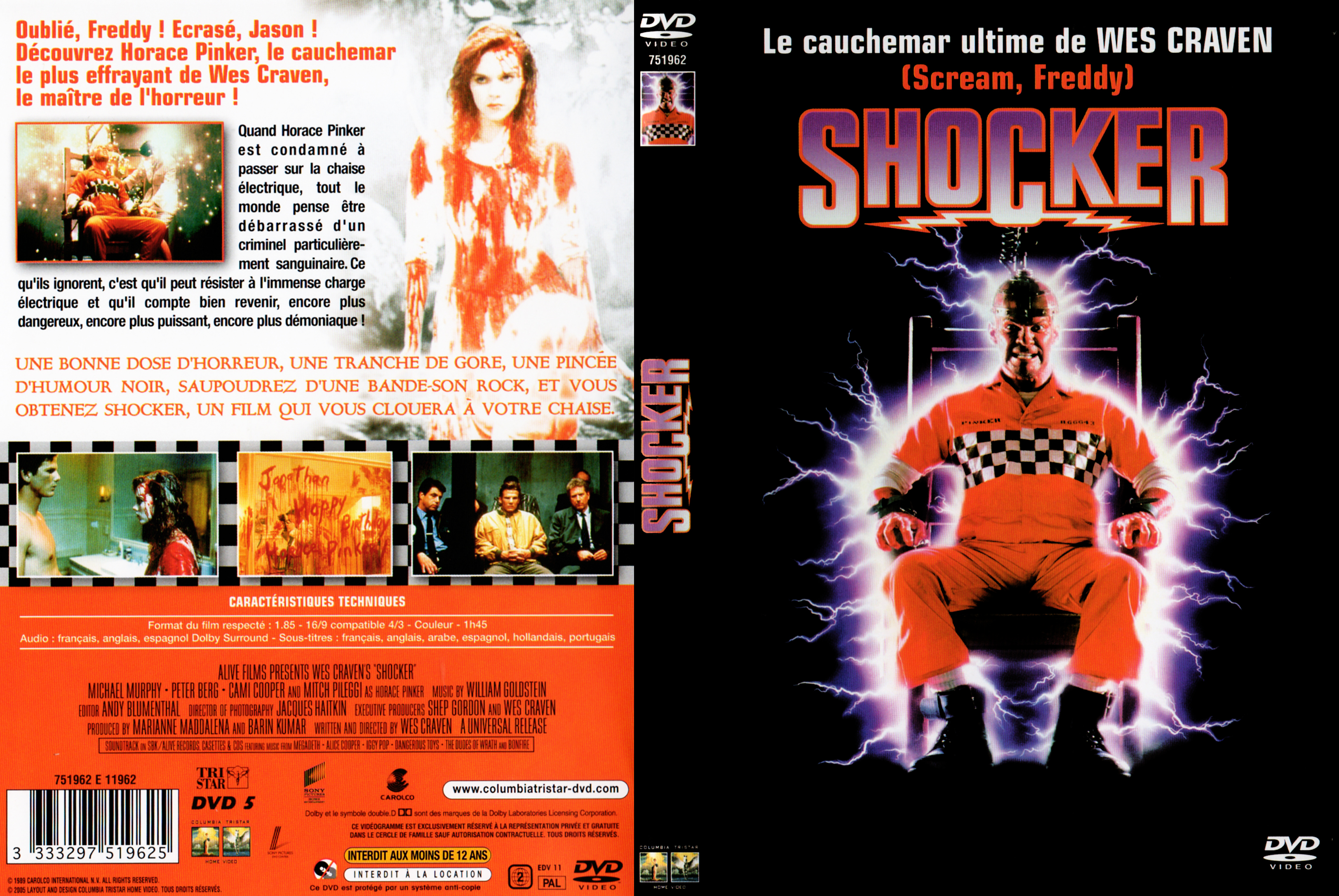 Jaquette DVD Shocker