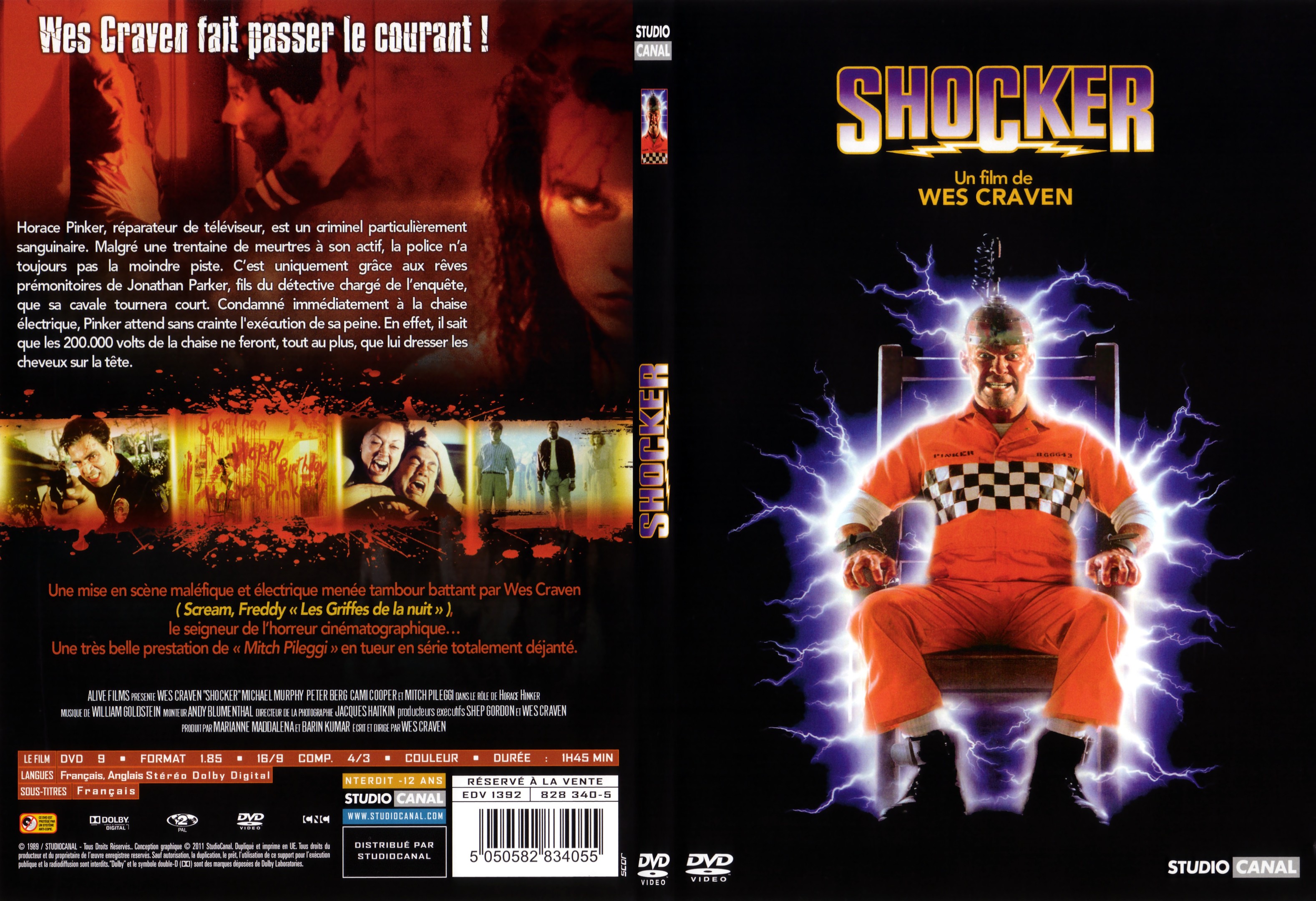 Jaquette DVD Shocker - SLIM
