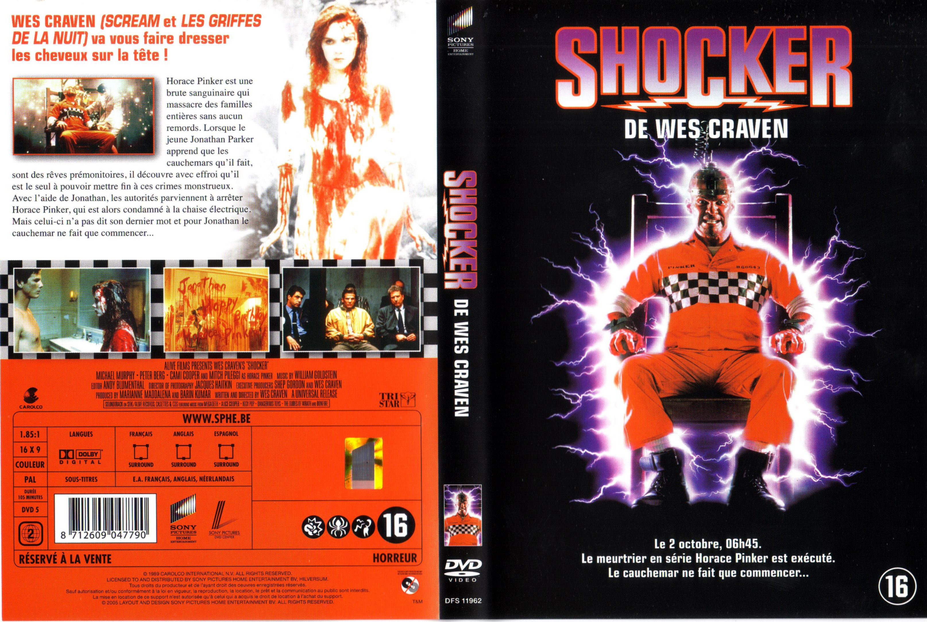 Jaquette DVD Shocker v2