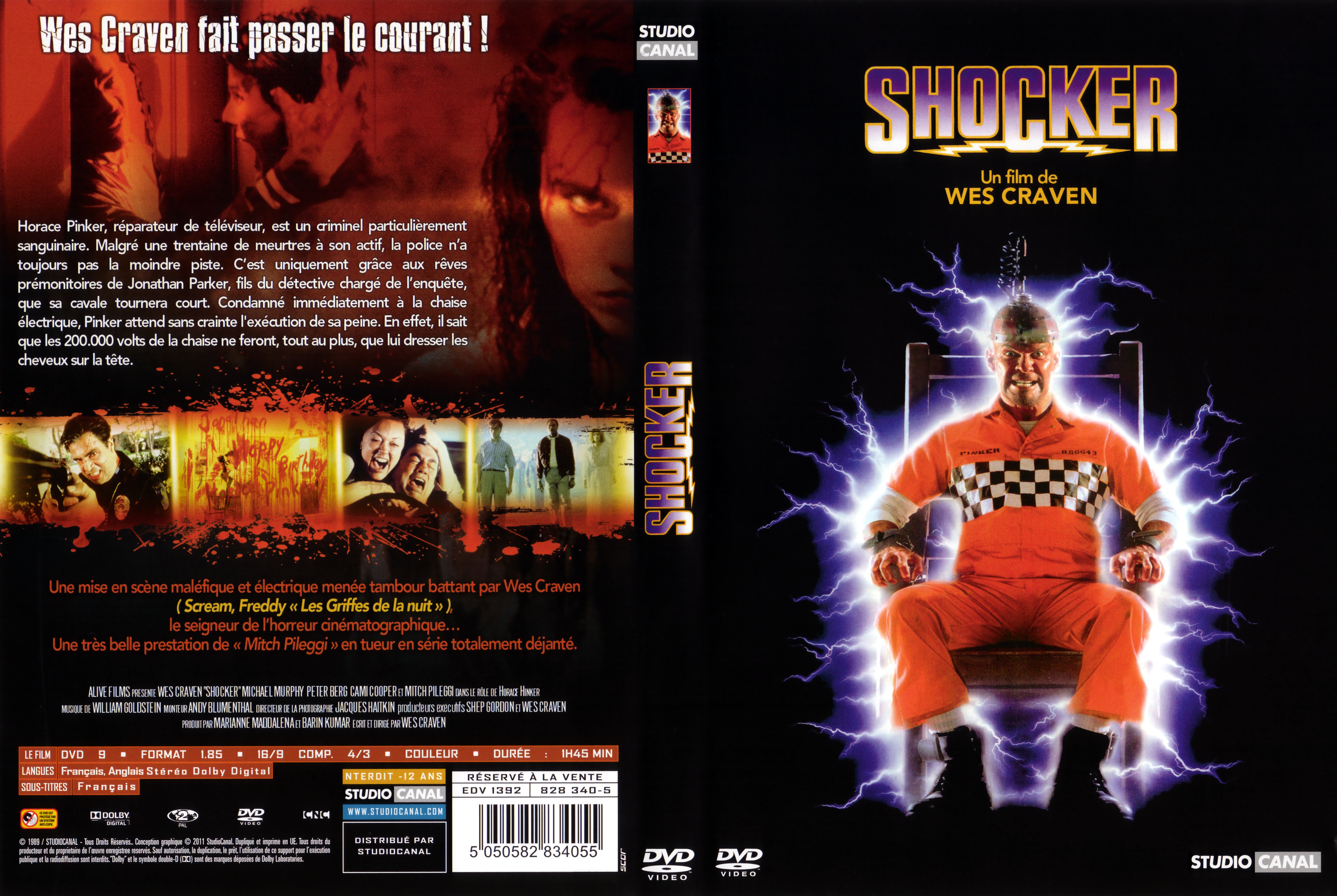 Jaquette DVD Shocker v3