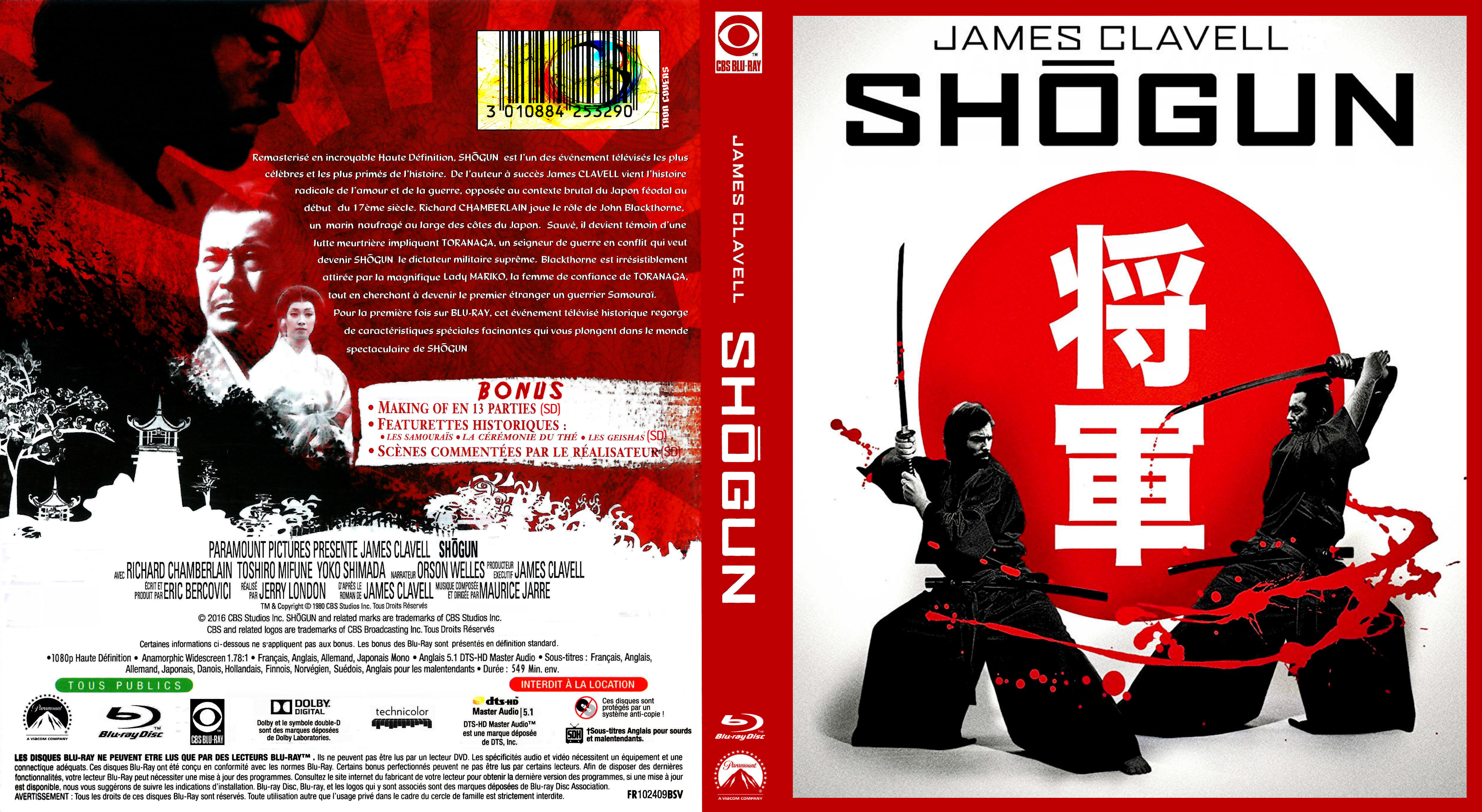 Jaquette DVD Shogun serie custom (BLU-RAY)
