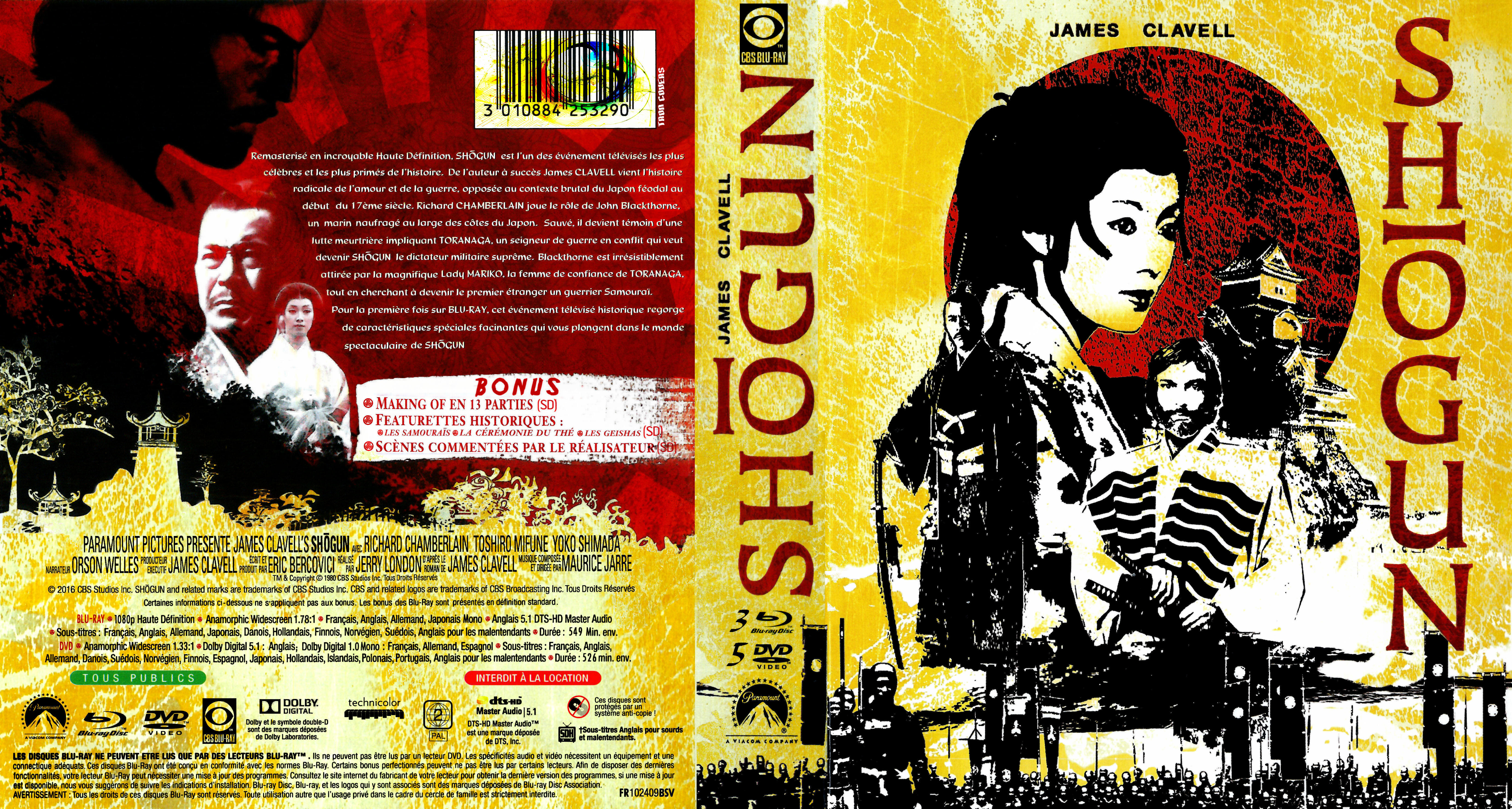 Jaquette DVD Shogun serie custom (BLU-RAY) v2