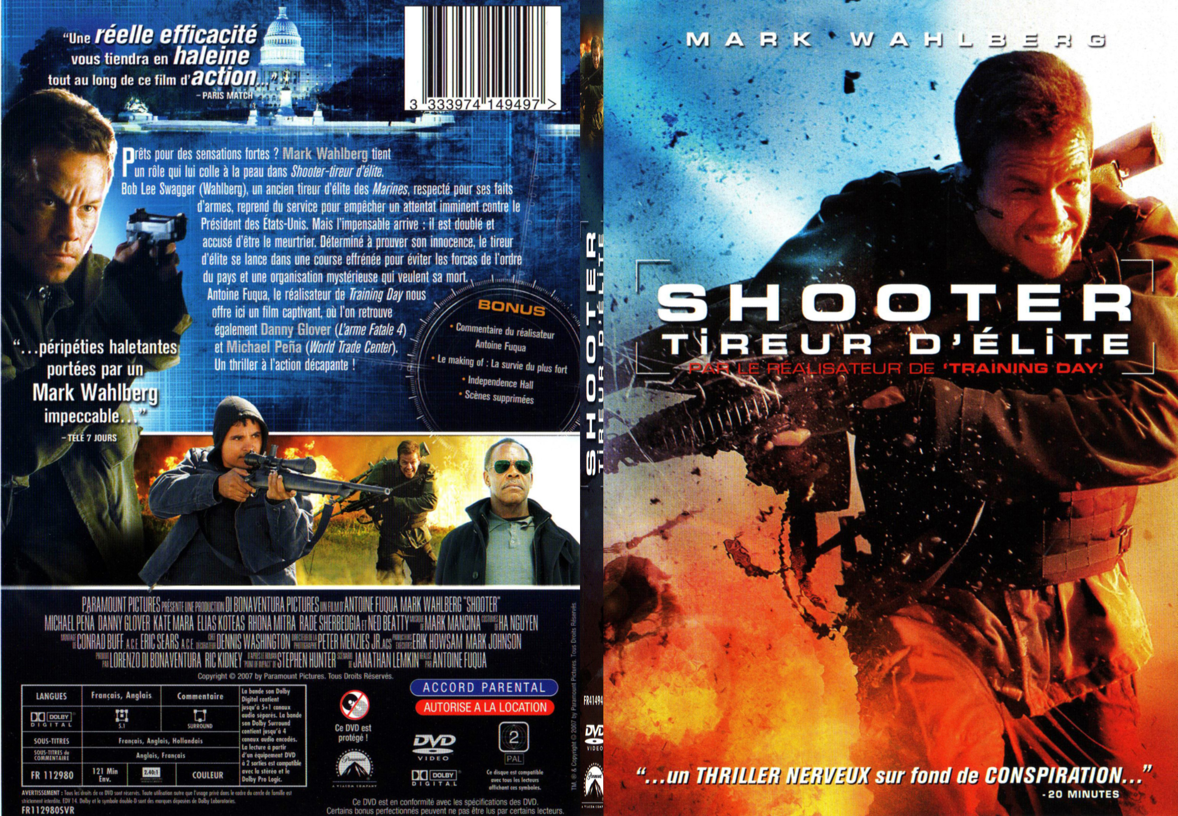 Jaquette DVD Shooter tireur d