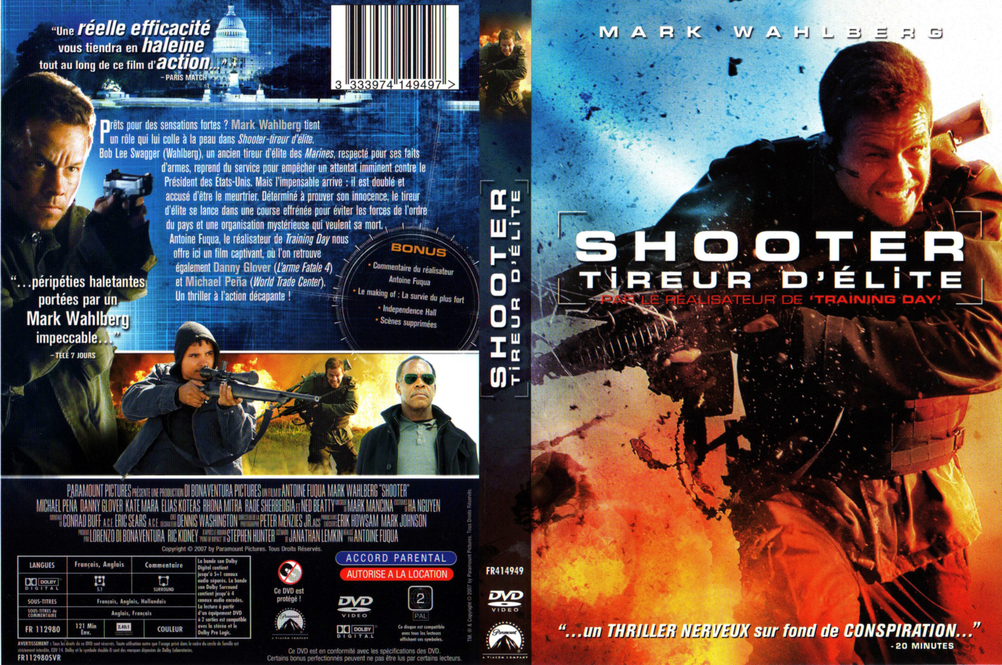 Jaquette DVD Shooter tireur d