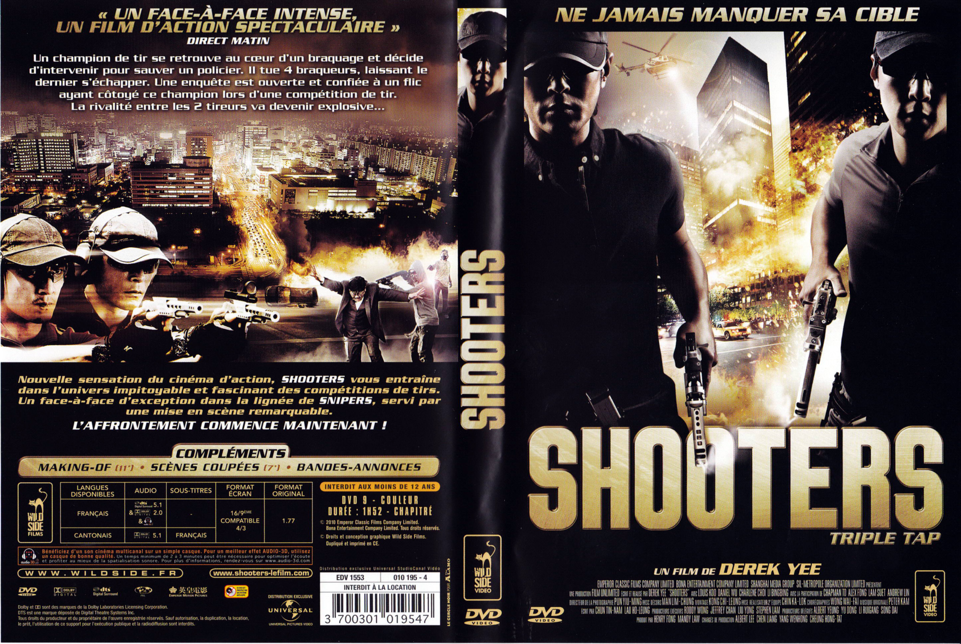 Jaquette DVD Shooters (2010)