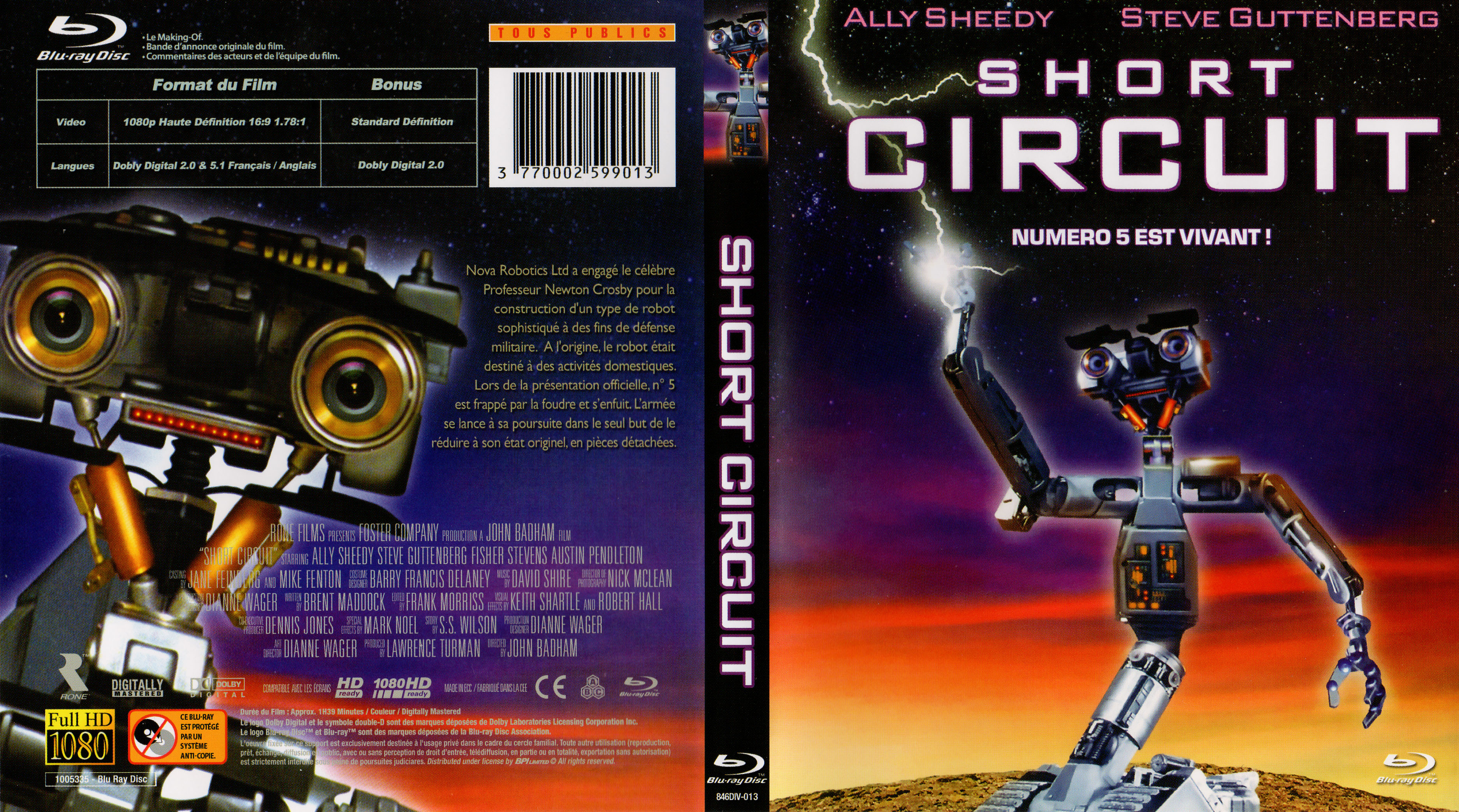 Jaquette DVD Short Circuit (BLU-RAY)