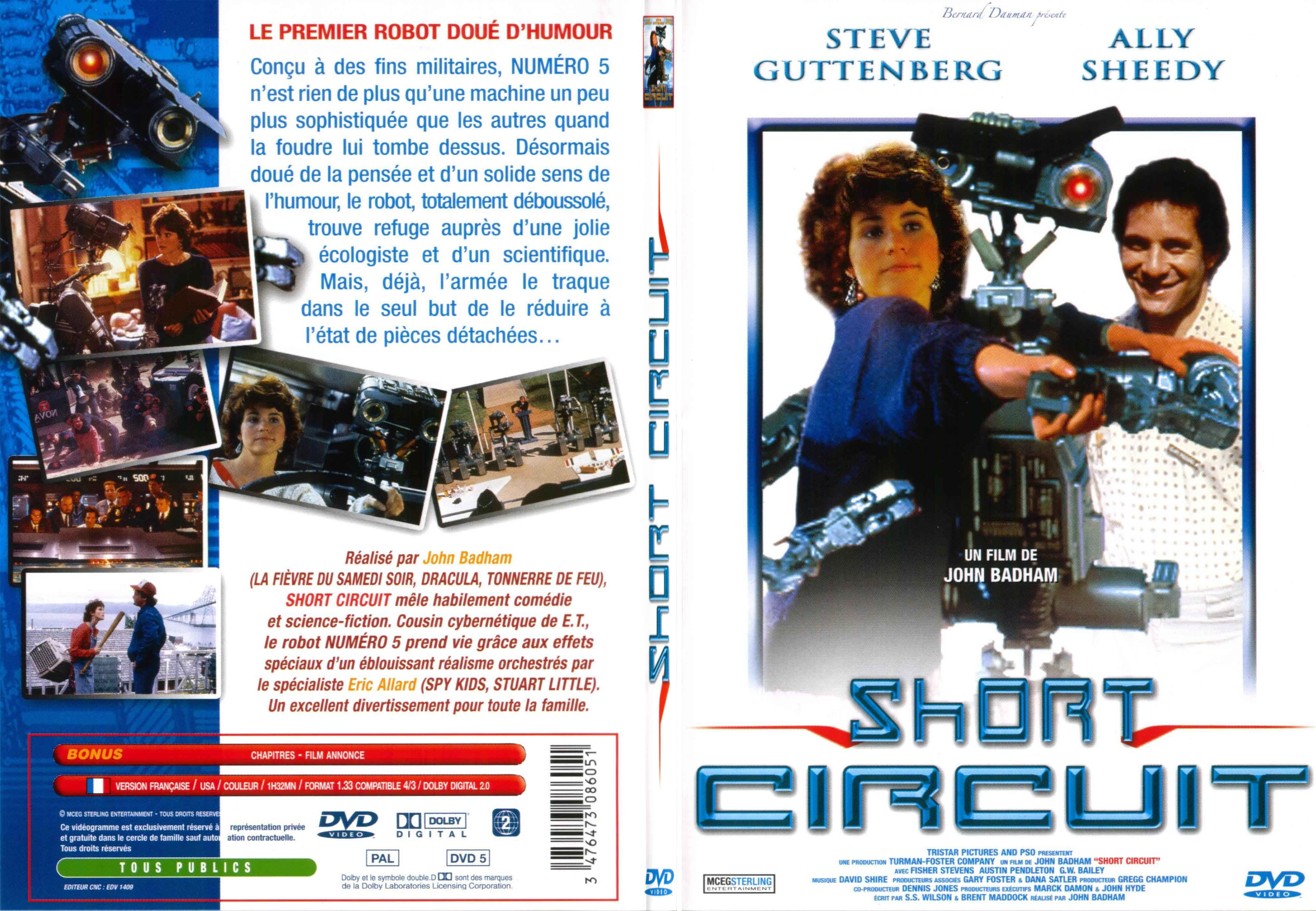 Jaquette DVD Short circuit - SLIM