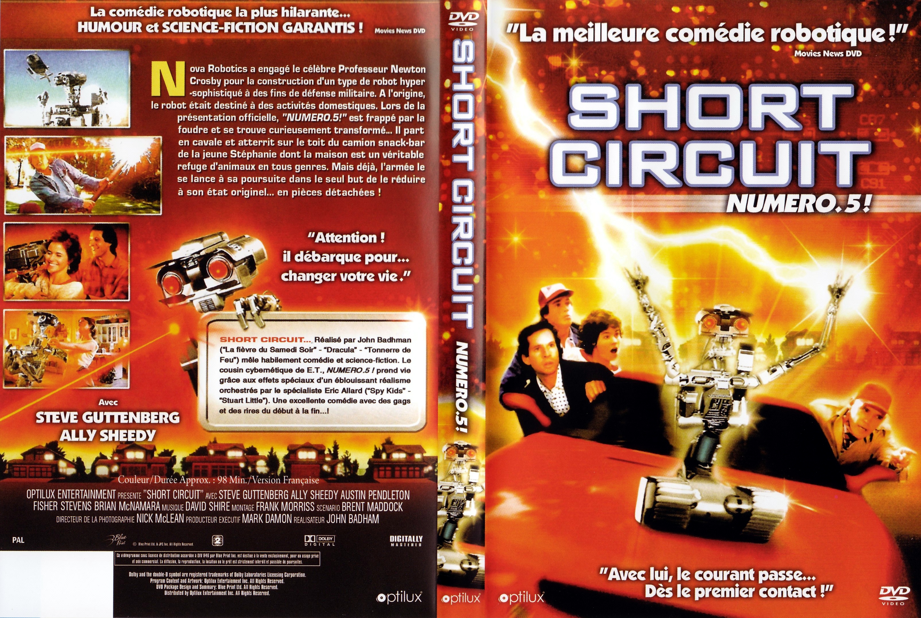 Jaquette DVD Short circuit v3