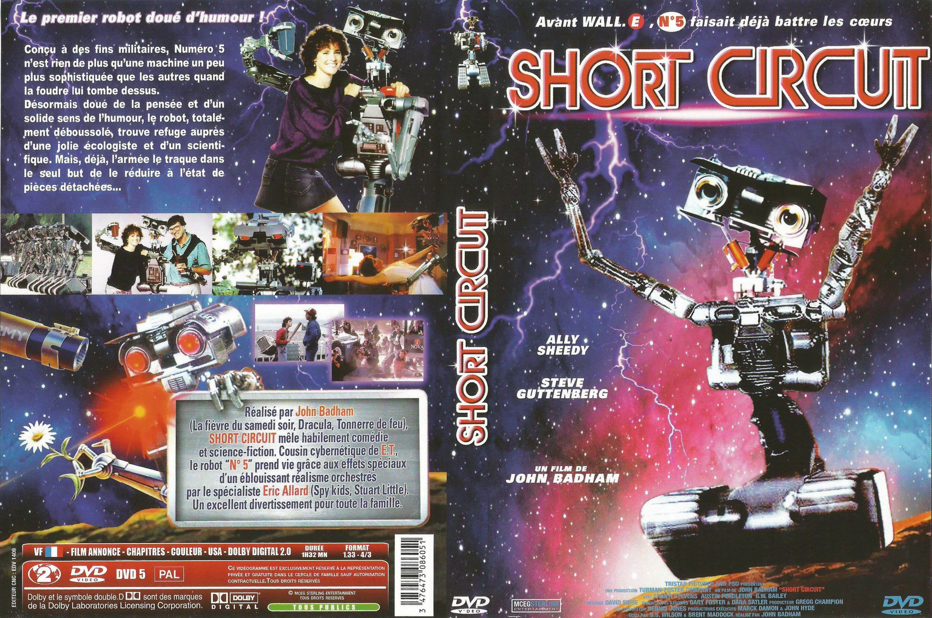 Jaquette DVD Short circuit v4