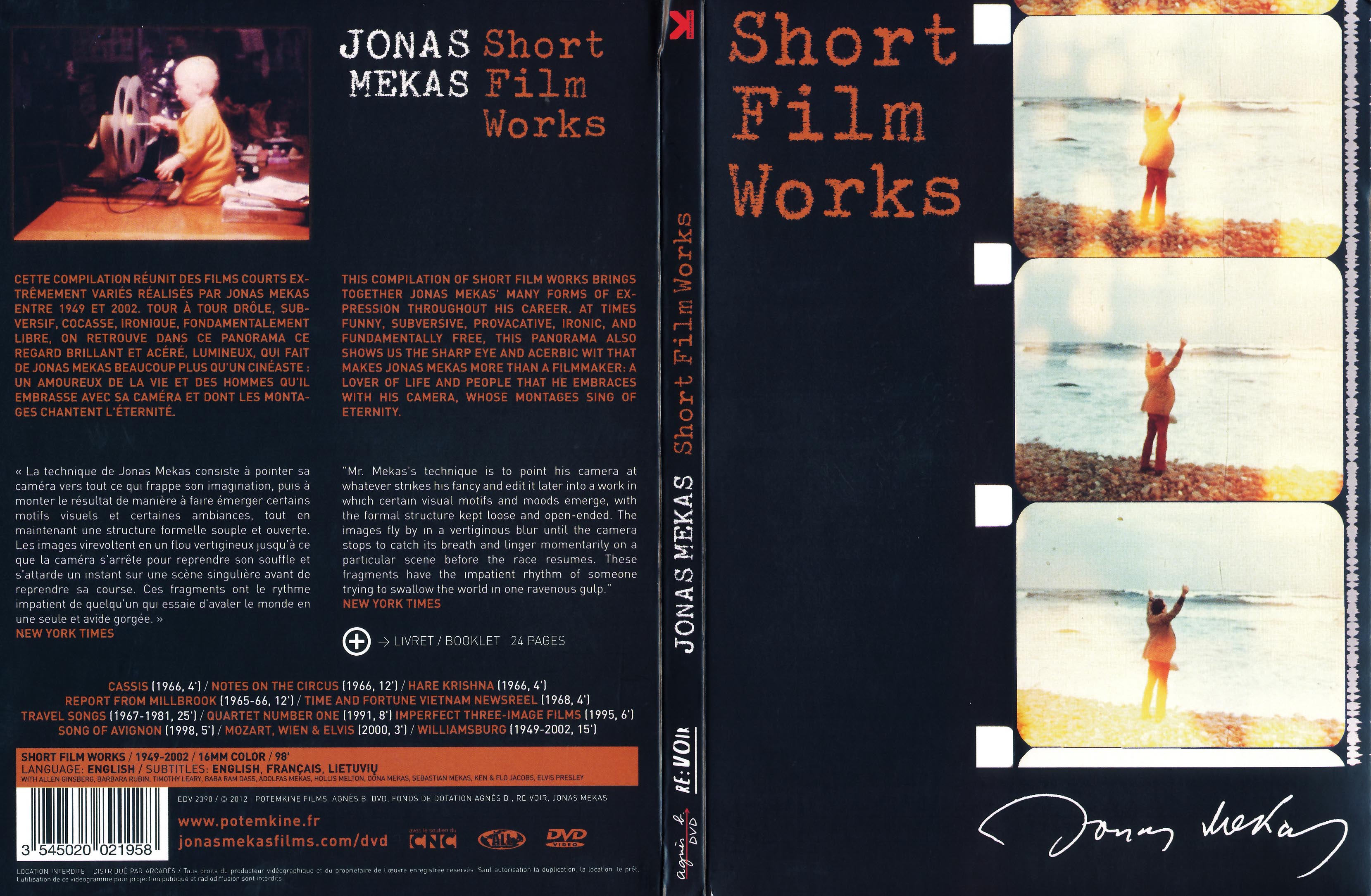 Jaquette DVD Short films works