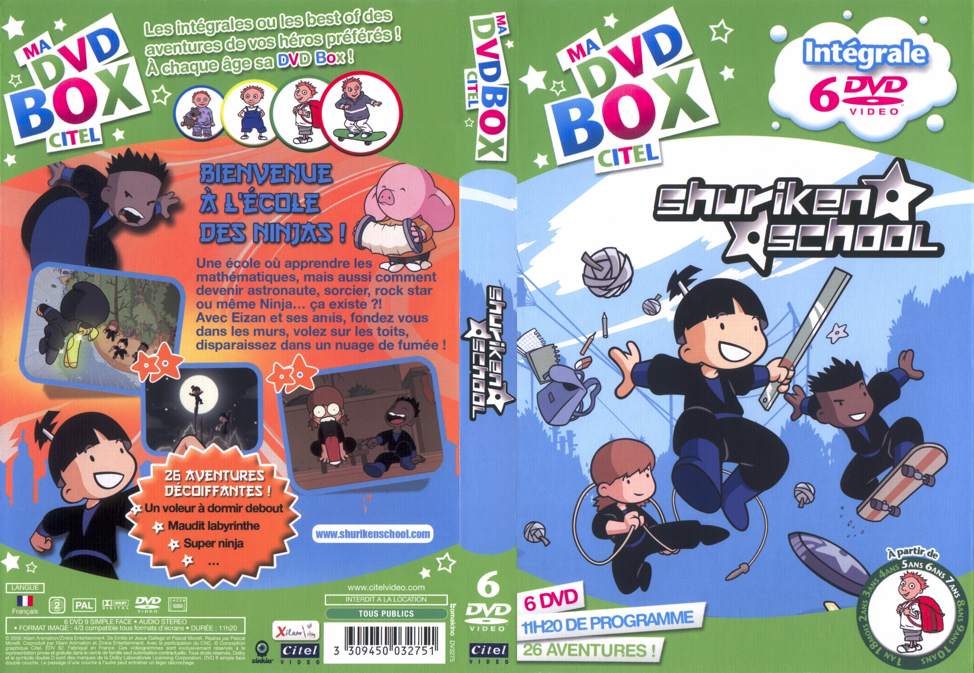 Jaquette DVD Shuriken School - Integral Serie