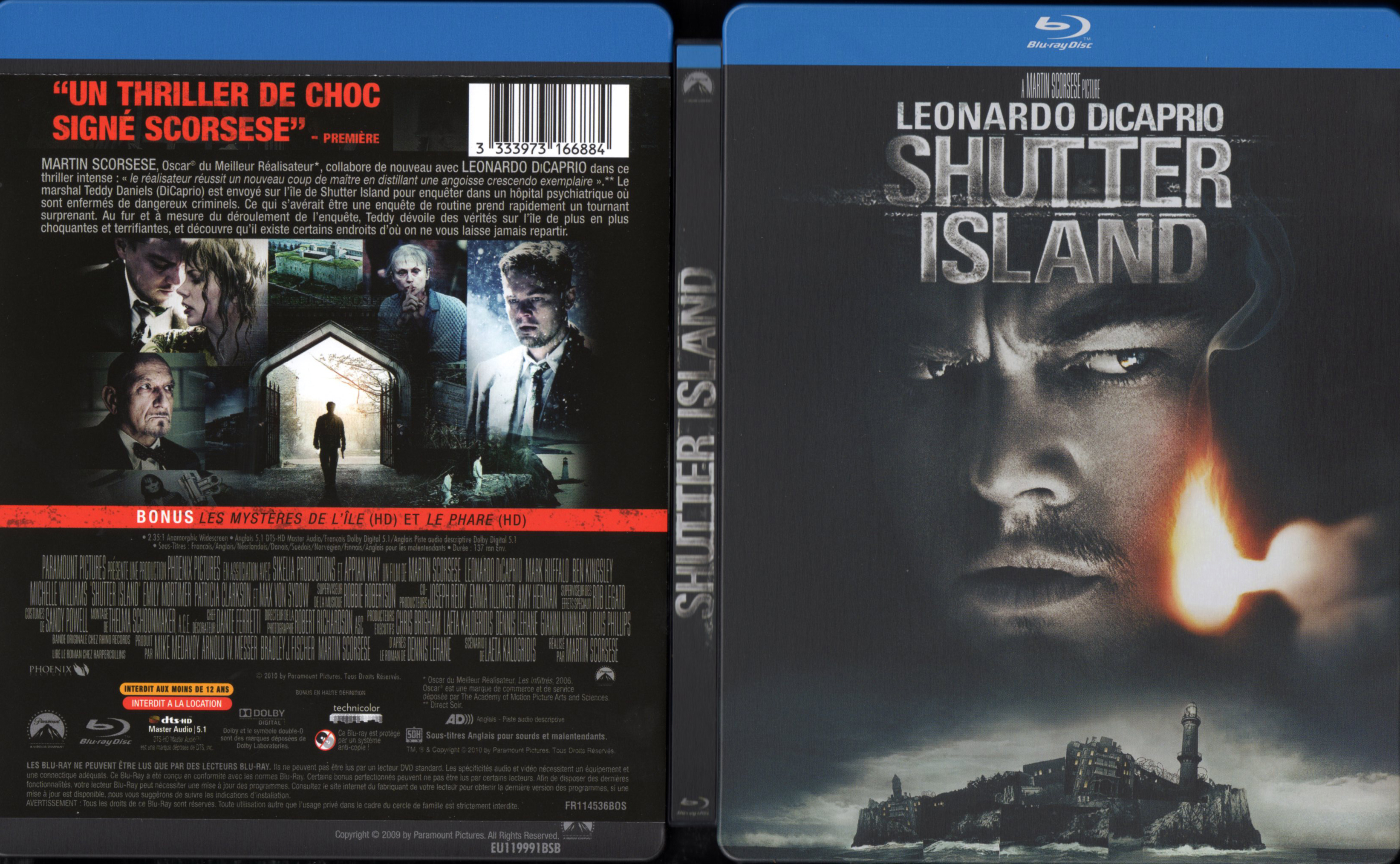 Jaquette DVD Shutter Island (BLU-RAY)